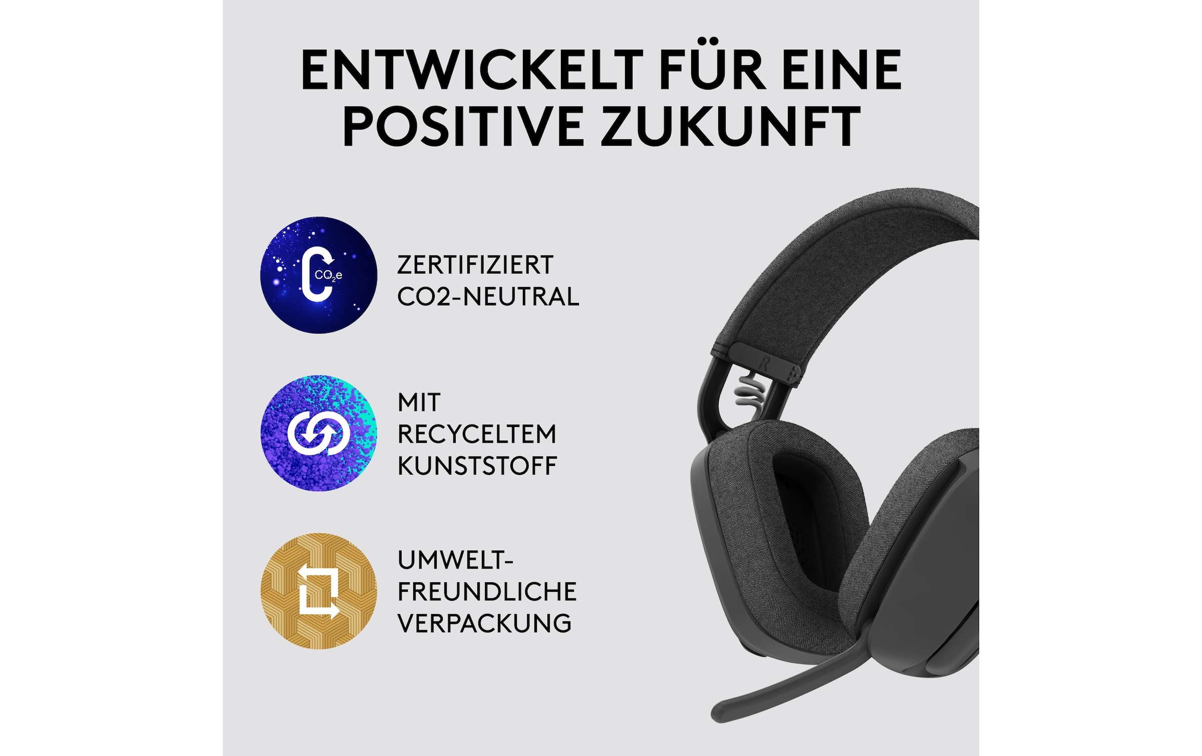 Logitech Headset »Headset Zone Vibe 100 graphite«