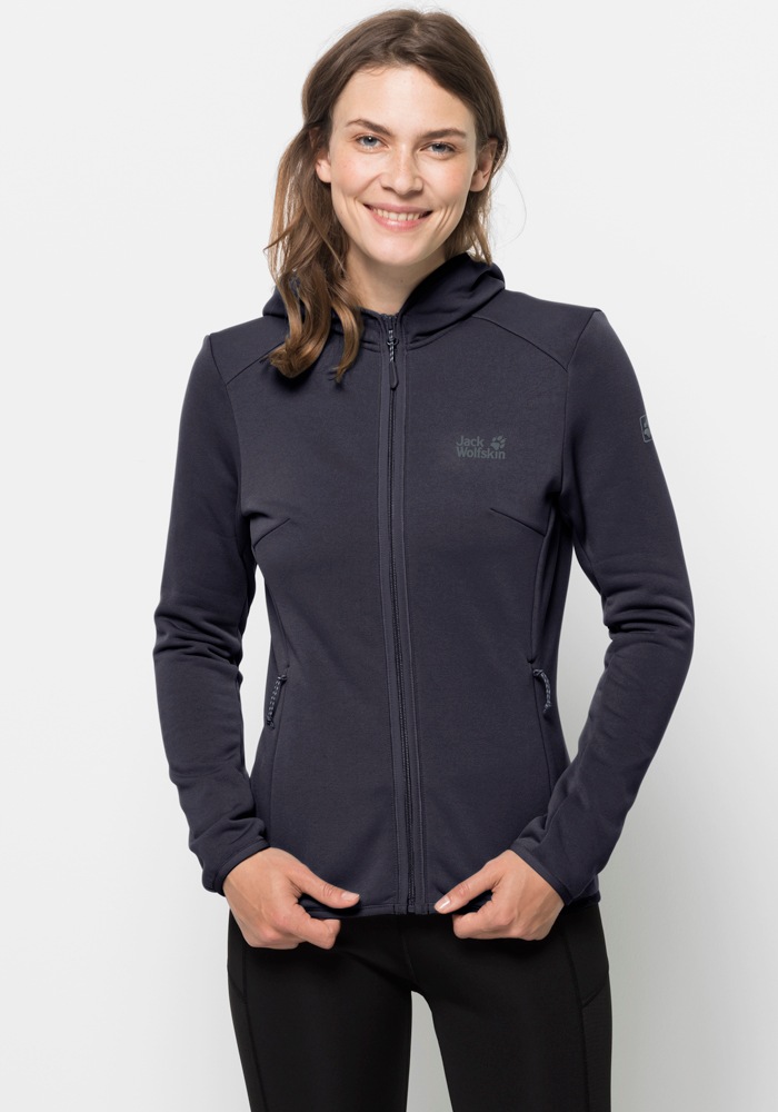 Jack Wolfskin Kapuzenfleecejacke »TURBULENCE FLEECE W«, mit Kapuze kaufen