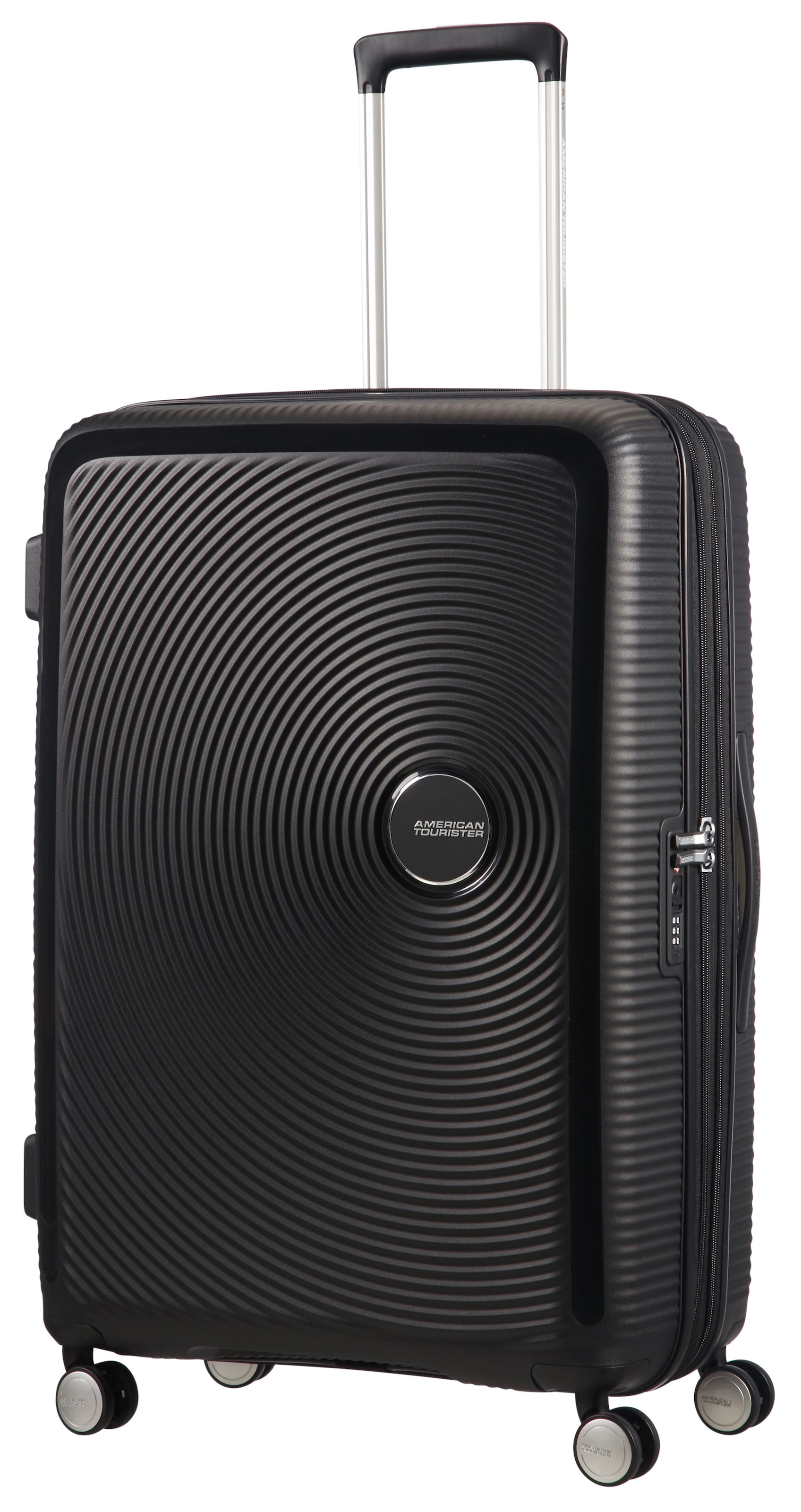American Tourister® Hartschalen-Trolley »SOUNDBOX, in verschiedenen Farben und Grössen«, 4 Rollen, Reisekoffer Trolley Aufgabegepäck TSA-Zahlenschloss Volumenerweiterung