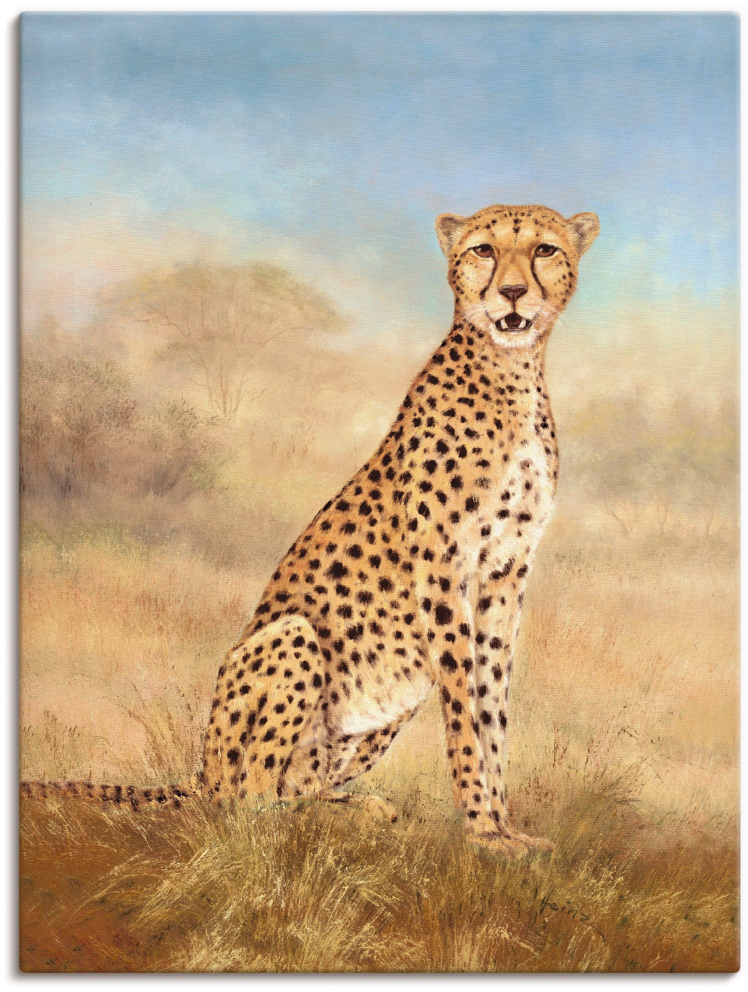 Artland Wandbild »Gepard Savanne«, Wildtiere, (1 St.), als Alubild,  Leinwandbild, Wandaufkleber oder Poster in versch. Grössen online bestellen  | Jelmoli-Versand