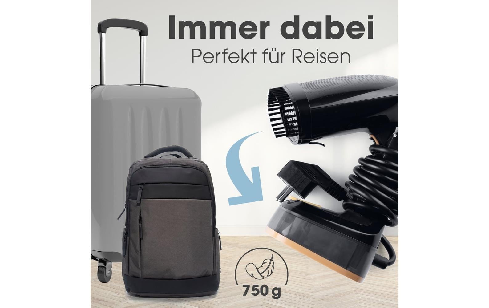 CLEANmaxx Dampfbürste »2-in-1 – 1600W 165 ml Tank 1600 W«, 1600 W
