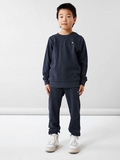 Name It Sweatshirt »NKMVIMO für Jungen mit Bündchen und klassischer Form«, unifarben, casual, regular fit, Baumwollmischung, Rundhals