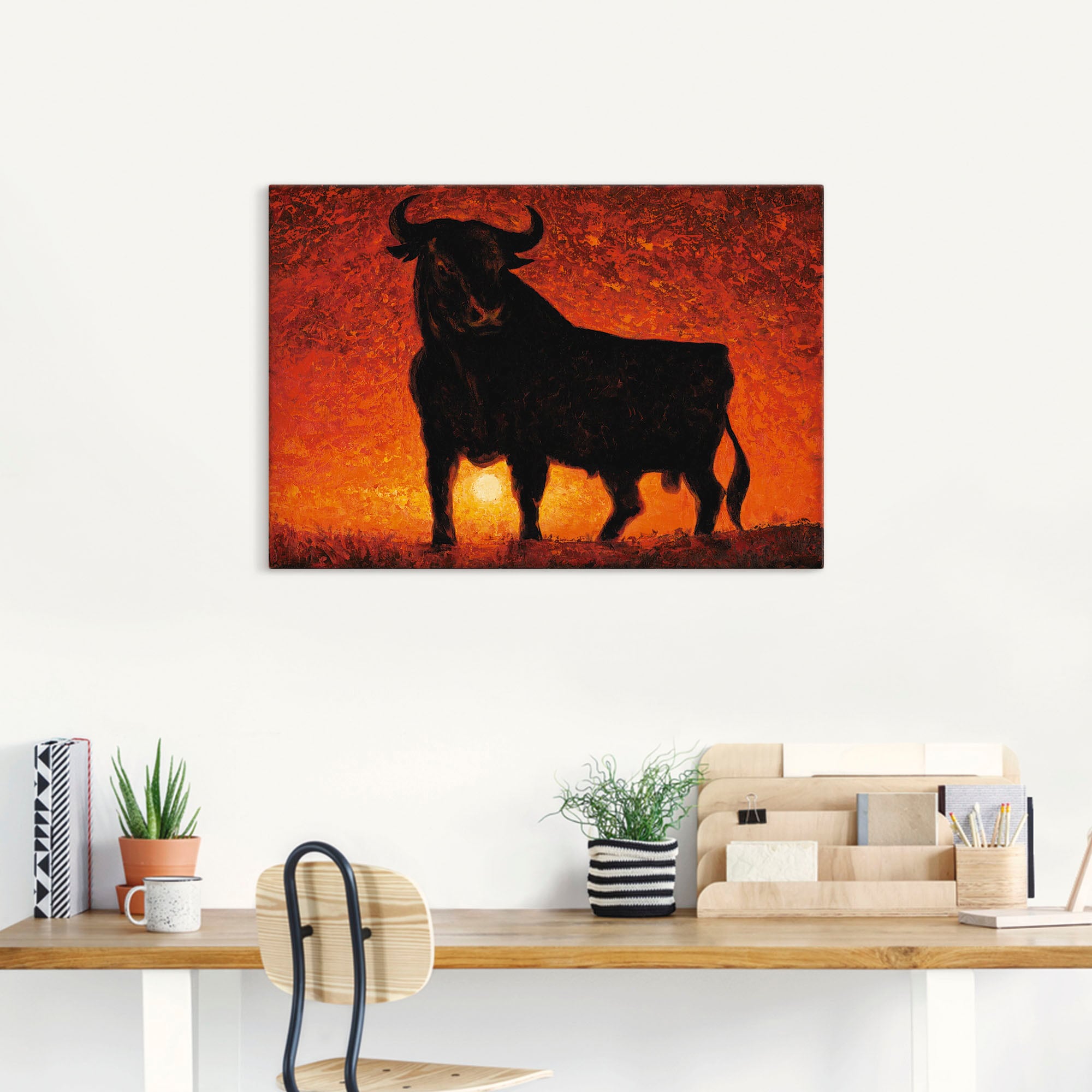 Artland Wandbild »Andalusischer Stier«, Leinwandbild, online | in (1 Poster Alubild, Grössen Wildtiere, oder Jelmoli-Versand versch. St.), Wandaufkleber shoppen als
