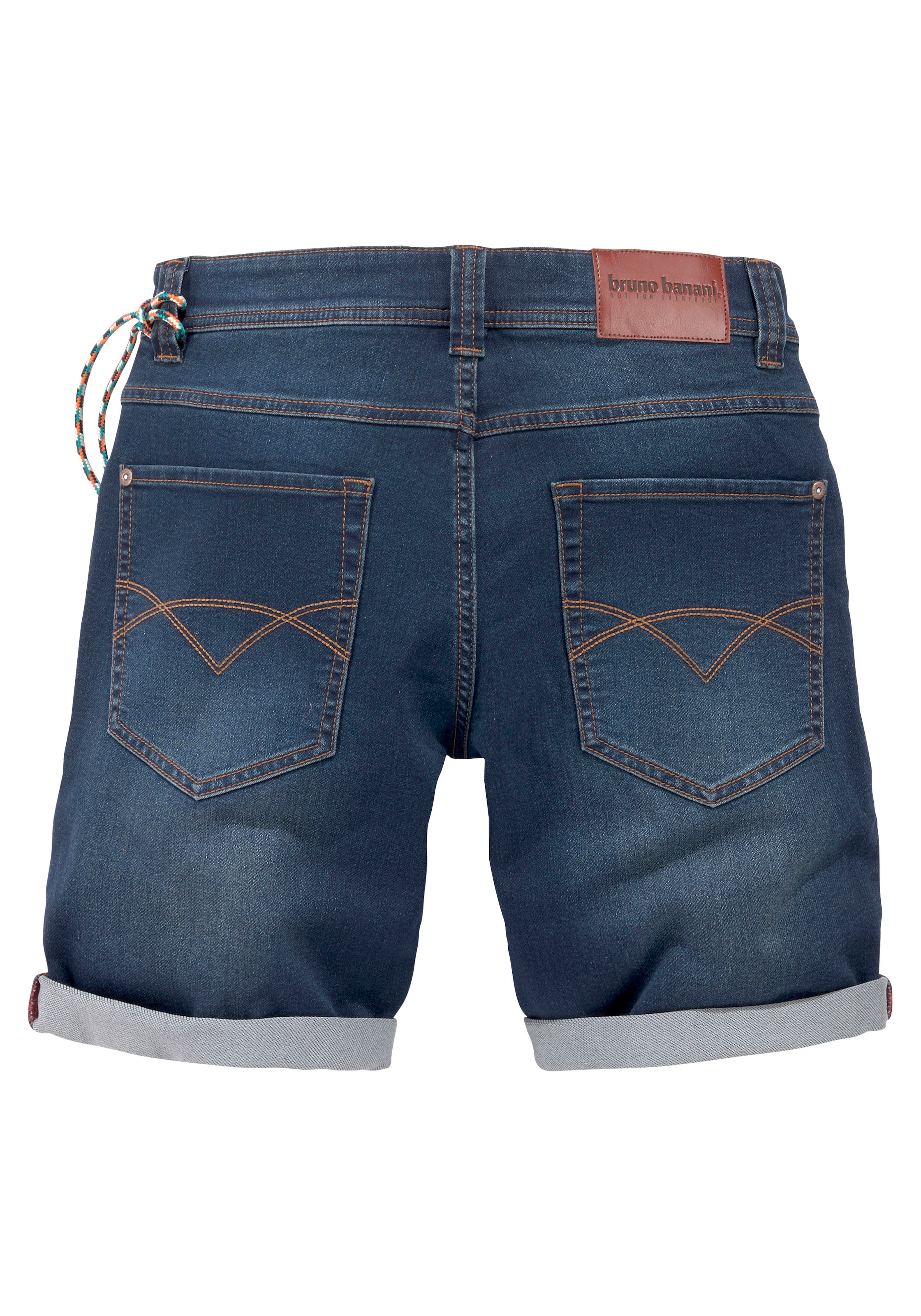 Bruno Banani Jeansshorts, (Set, 2 tlg., mit Band), mit abnehmbarer Hosenkette