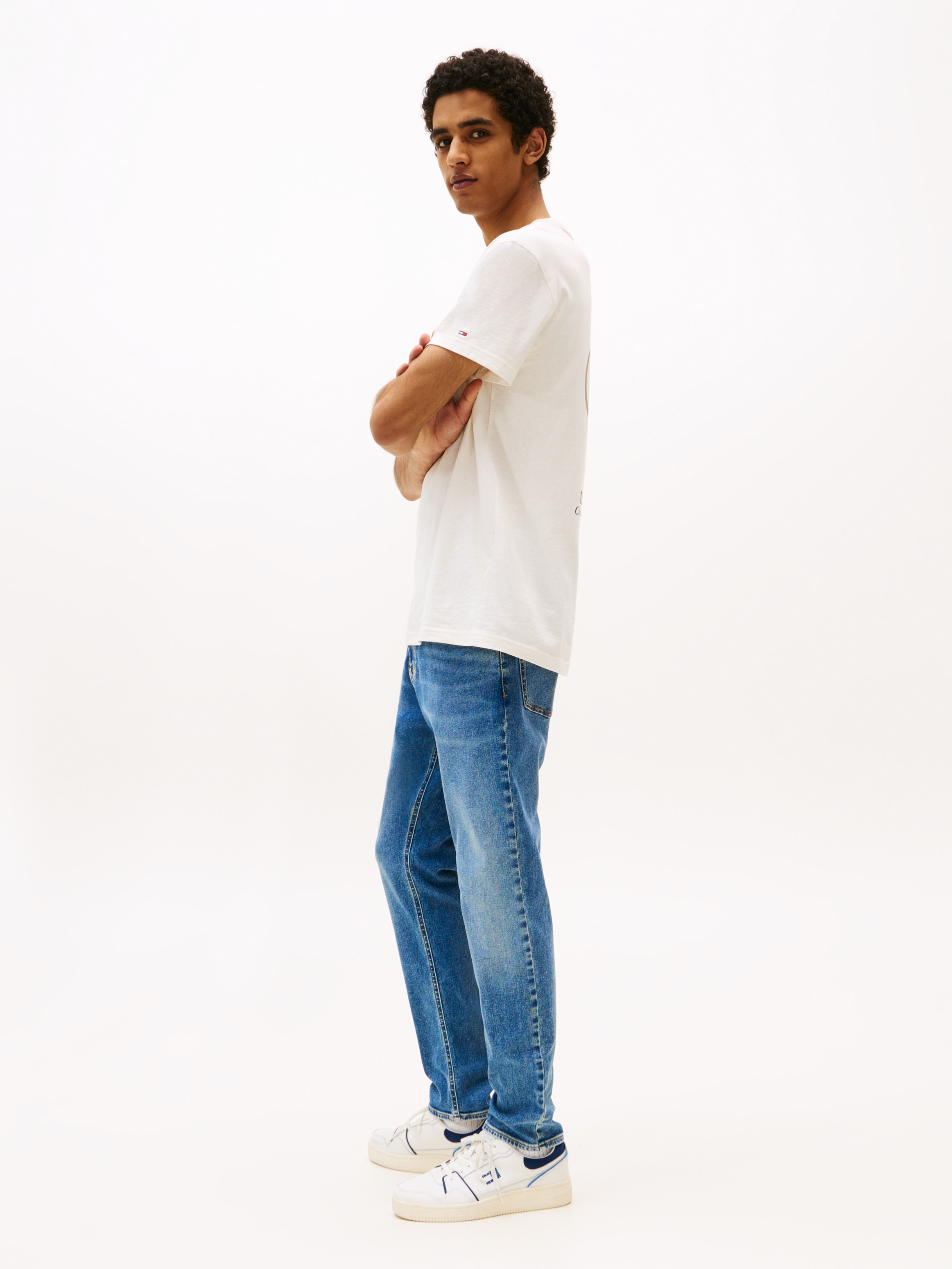 Tommy Jeans Slim-fit-Jeans »Austin Slim Tapered«, Mit Gürtelschlaufen