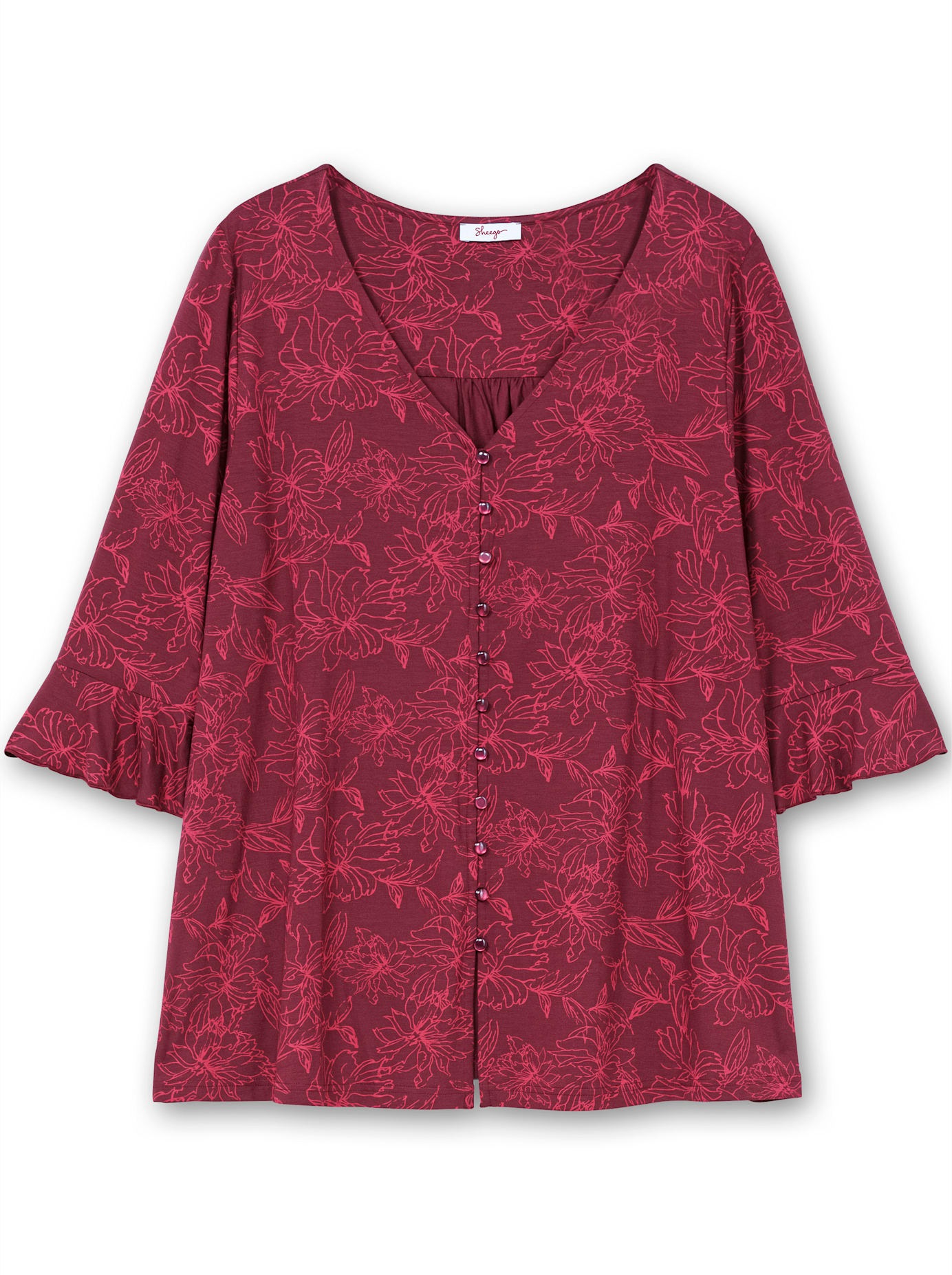 Sheego 3/4-Arm-Shirt »T-Shirt«, (1 tlg.)