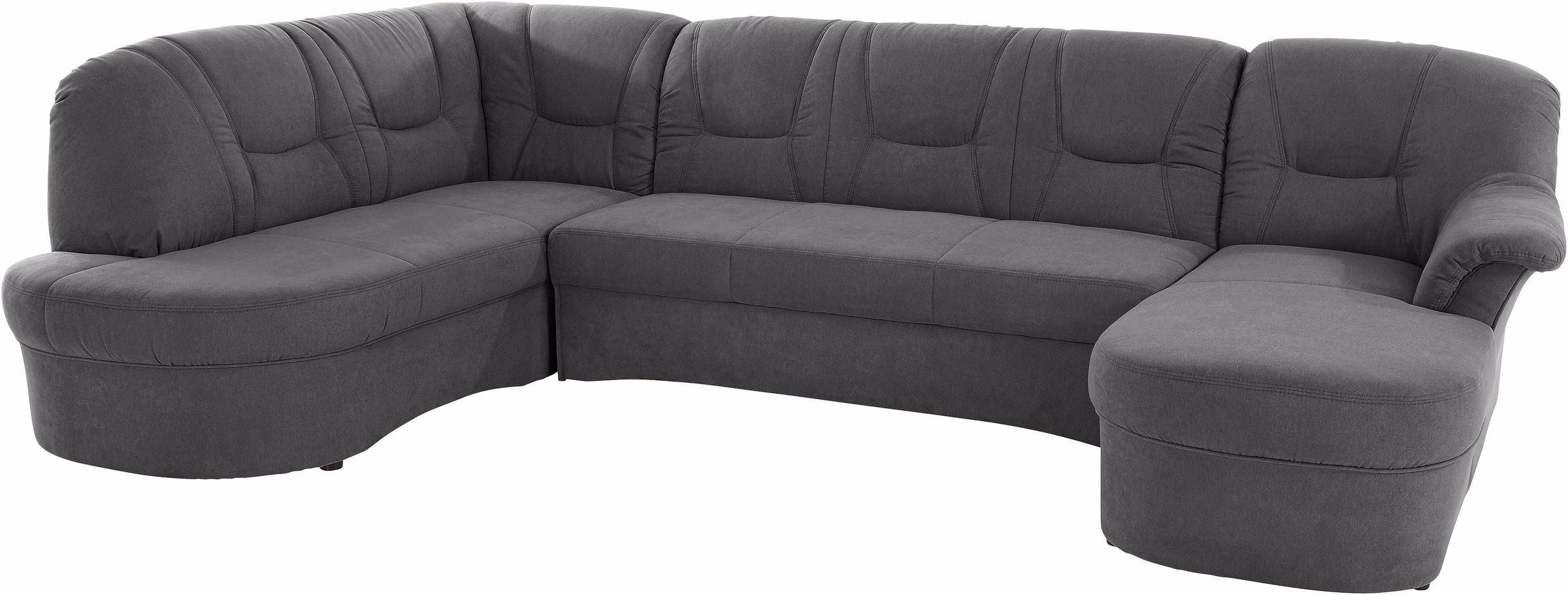 DOMO collection Wohnlandschaft »Sarafina, zeitlos und komfortabel, optional mit Federkern, U-Form«, wahlweise mit Bettfunktion