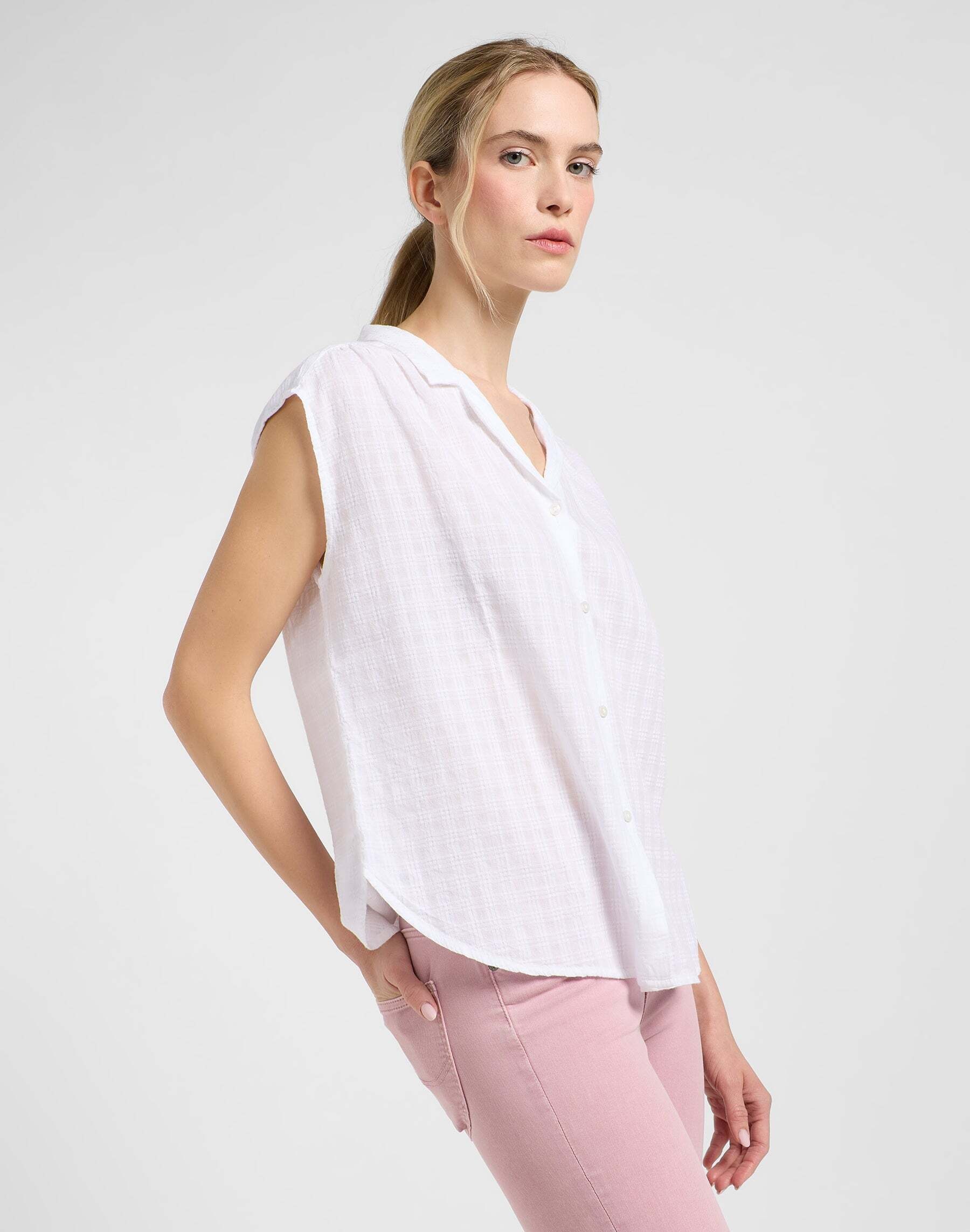 Lee® Kurzarmbluse »LEE Kurzarmhemd Cap Sleeve Shirt«