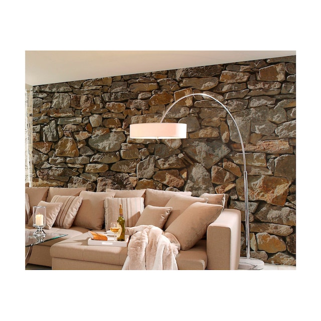 ❤ Komar Fototapete »Stone Wall«, 368x254 cm (Breite x Höhe), inklusive  Kleister bestellen im Jelmoli-Online Shop