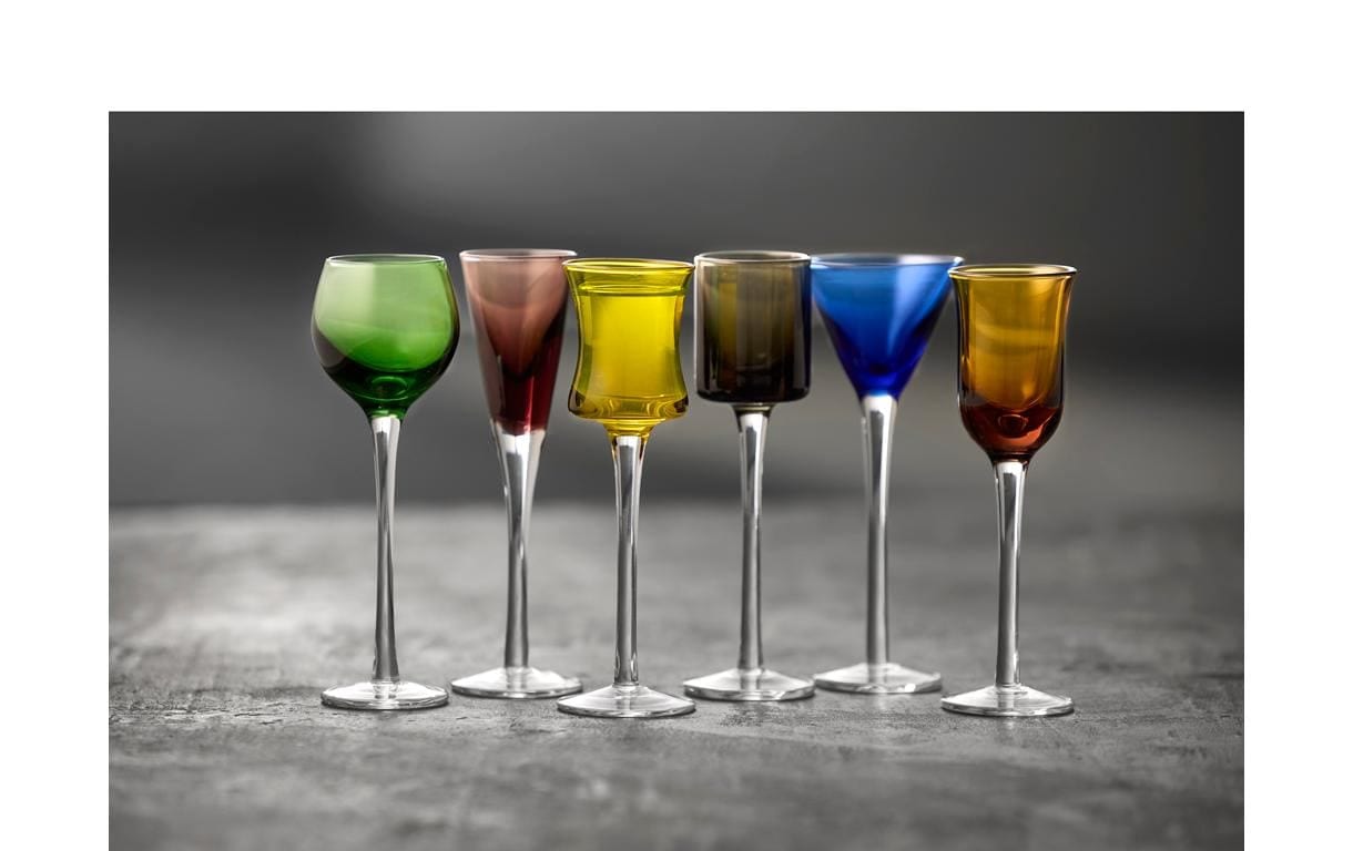 Schnapsglas »Lyngby Coloured Glas 6 Stück, assortiert«