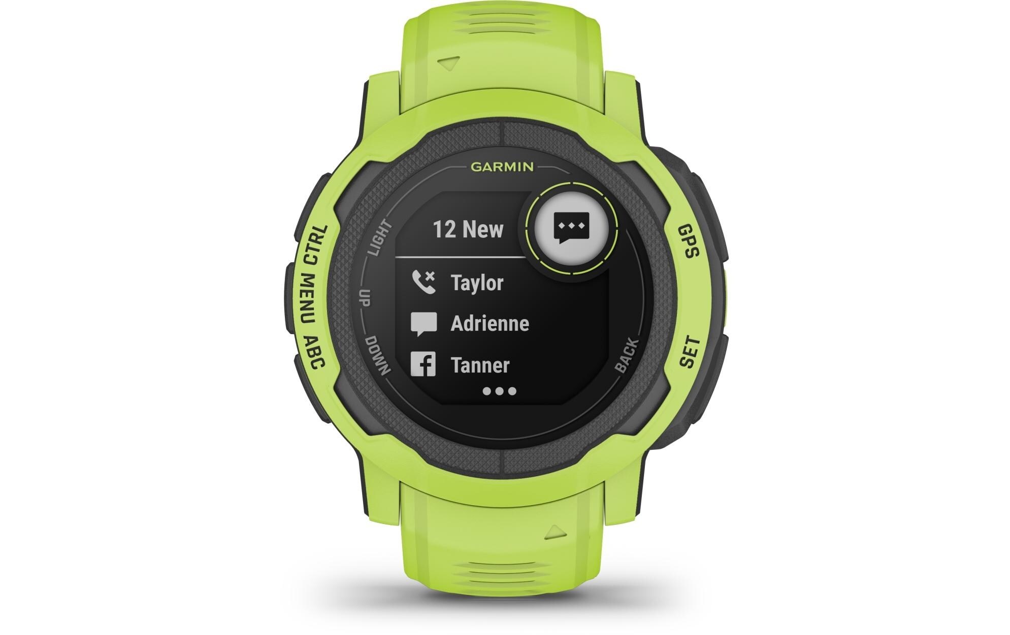 Garmin Smartwatch »GARMIN Sportuhr Instinct 2 Limette«, (2,27 cm / 0,9 Zoll), Android Wear,)