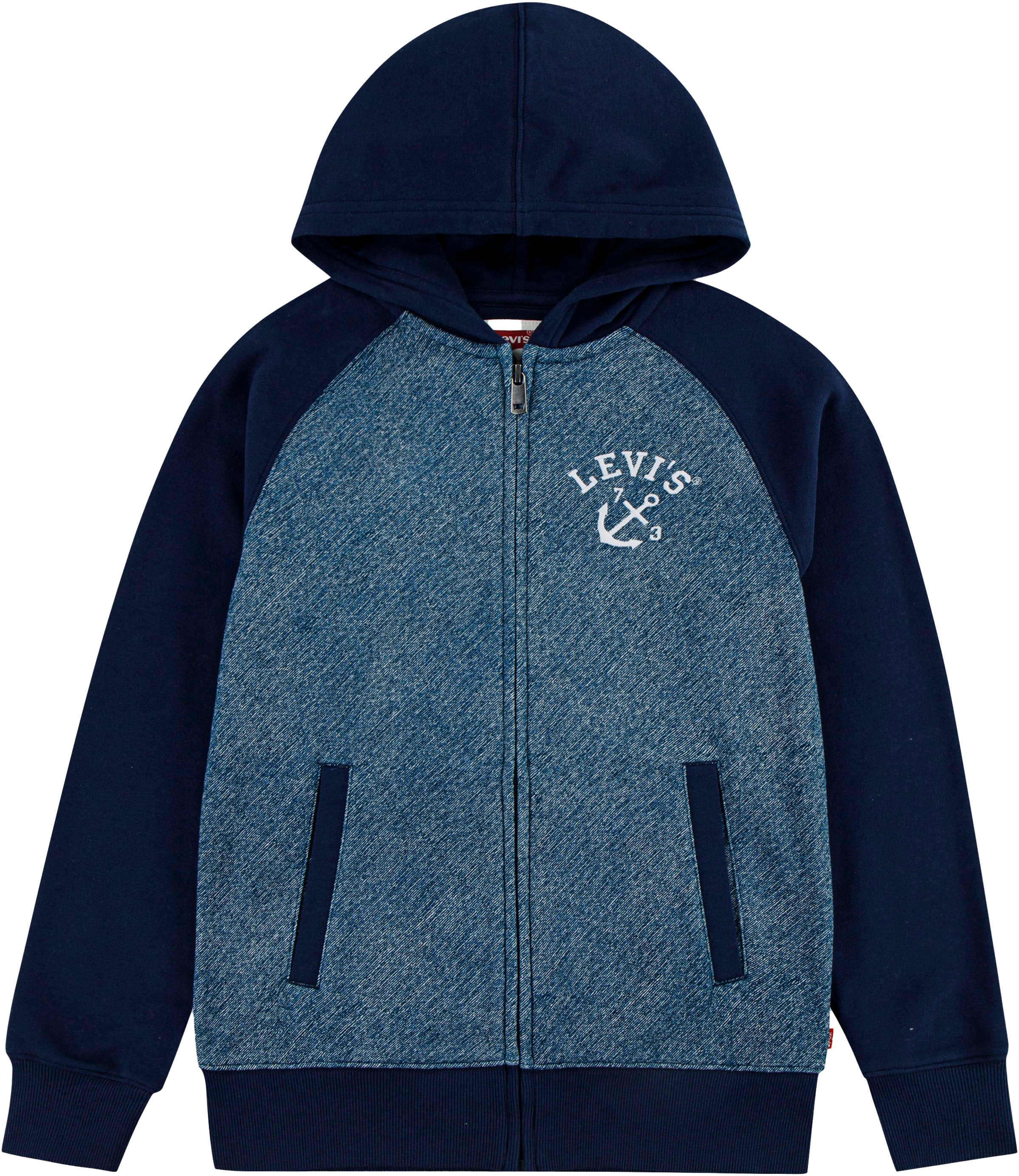 Levi's® Kids Kapuzensweatjacke »LVB TROMPE LOEIL DENIM HOODIE«, in Colorblocking-Optik, for BOYS