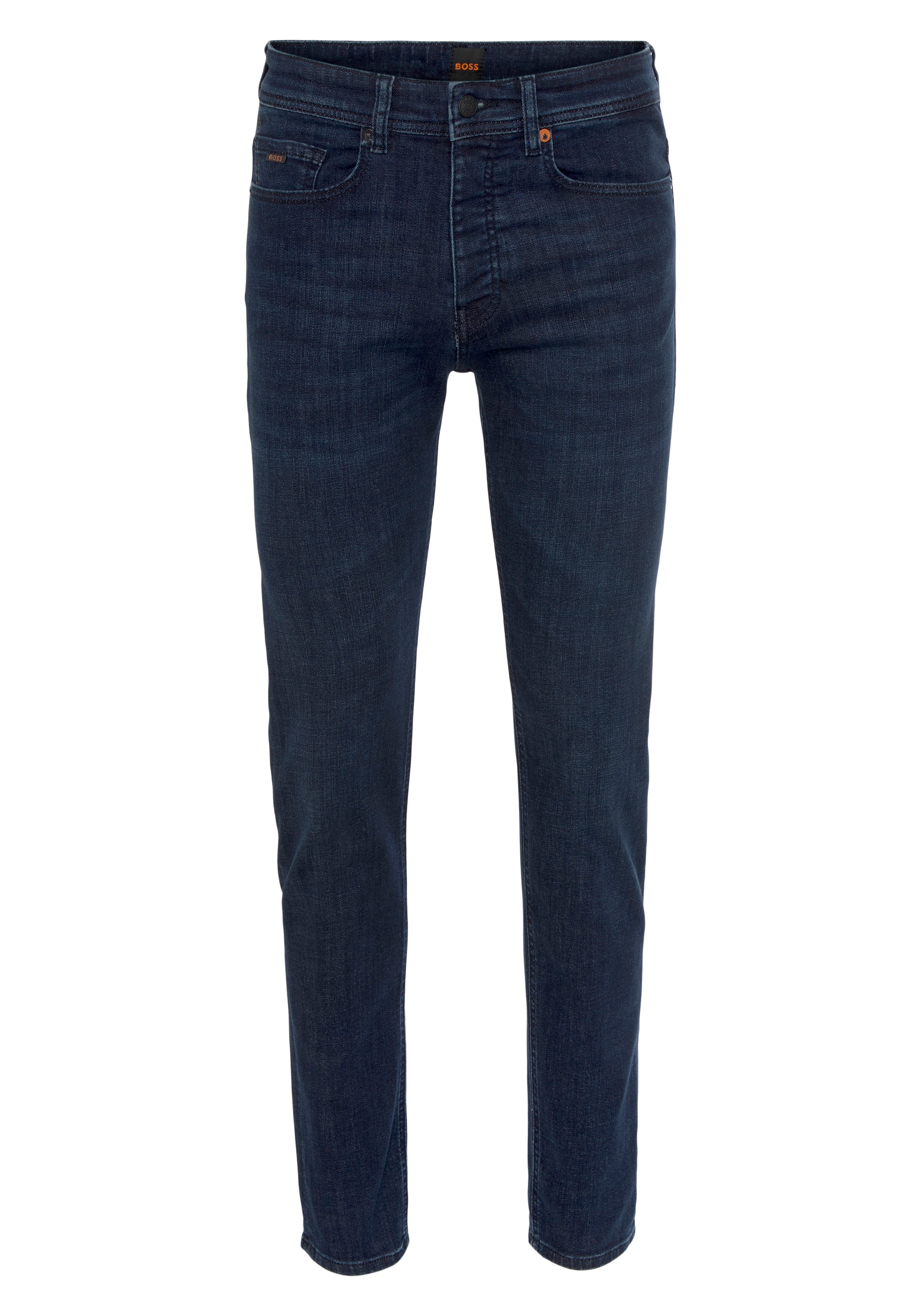 BOSS ORANGE Regular-fit-Jeans »Taber BC P«, mit Leder-Badge