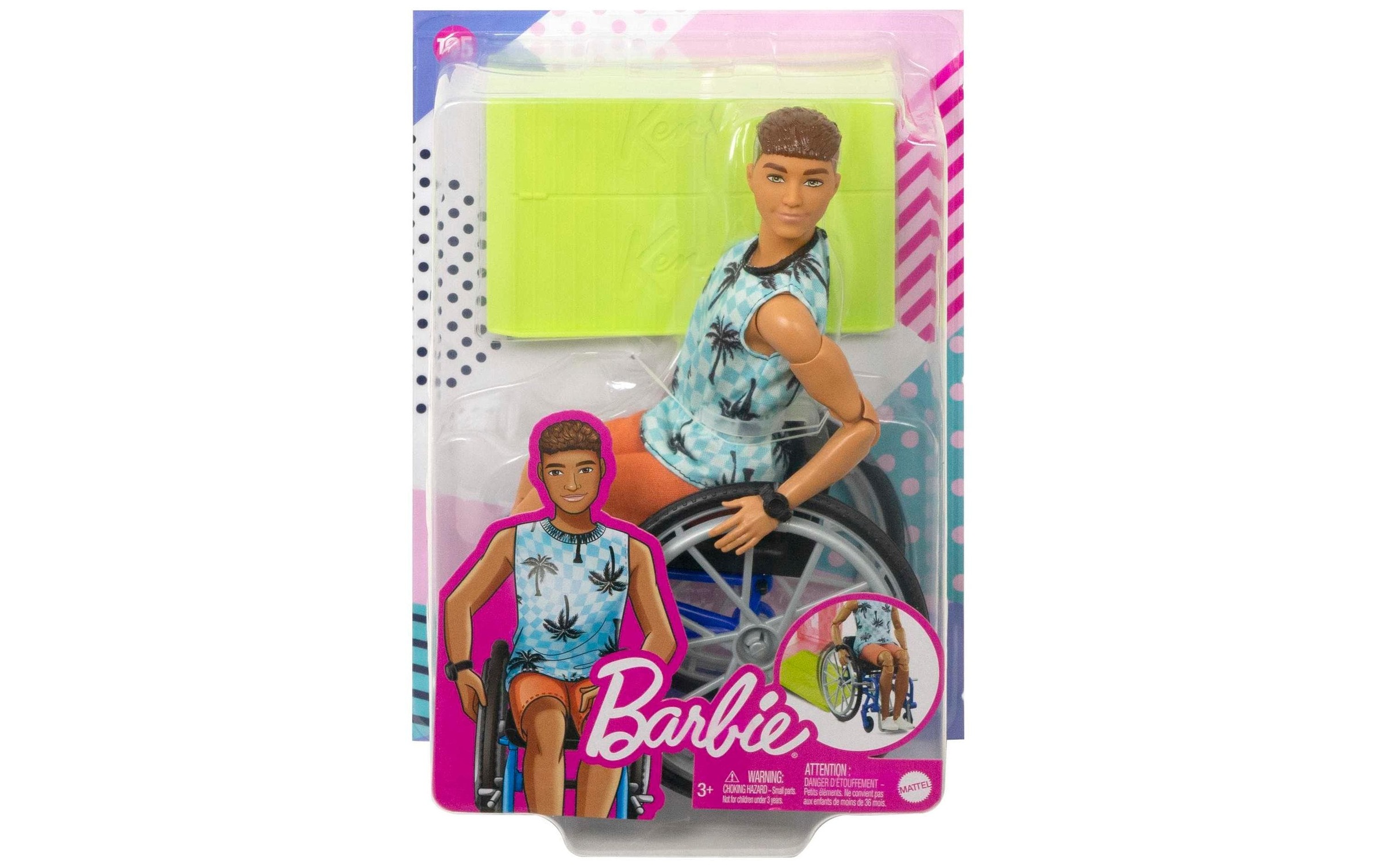 Barbie Anziehpuppe »Barbie Ken Fashionistas Puppe im Rollstuhl«