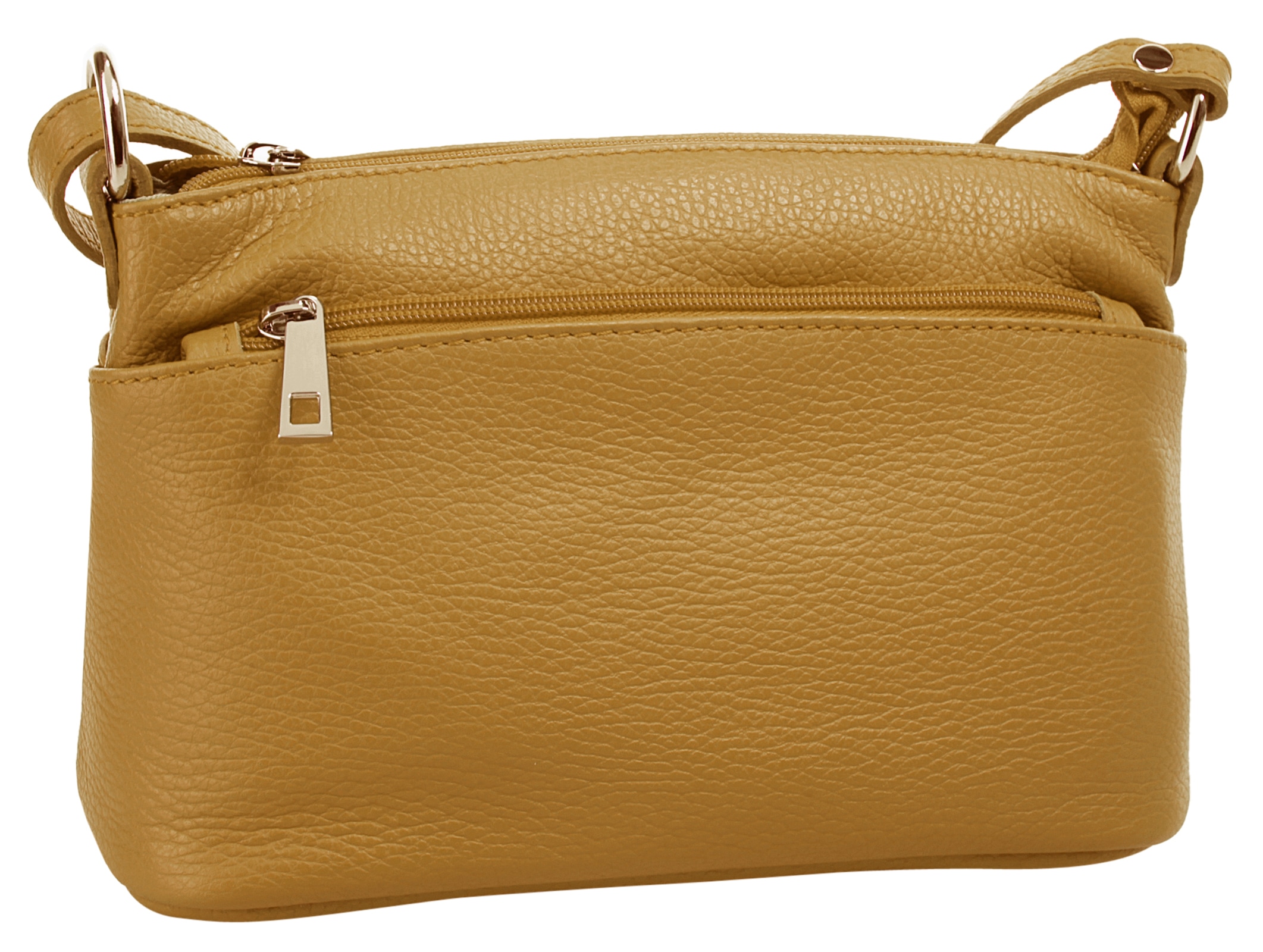 Cluty Umhängetasche, echt Leder, Made in Italy