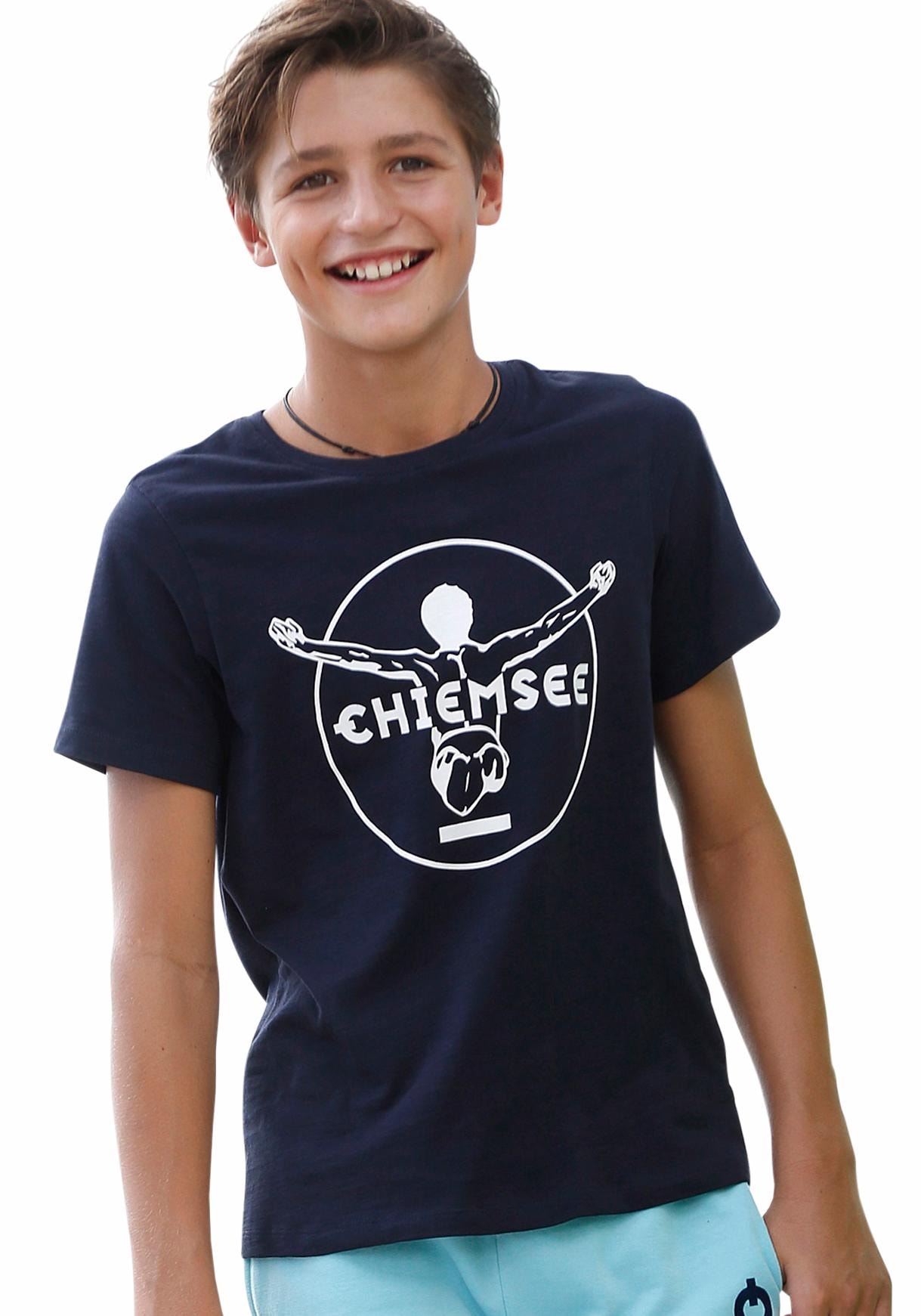 Chiemsee T-Shirt »BASIC«, mit Jelmoli-Versand Logodruck ✵ online | vorn kaufen