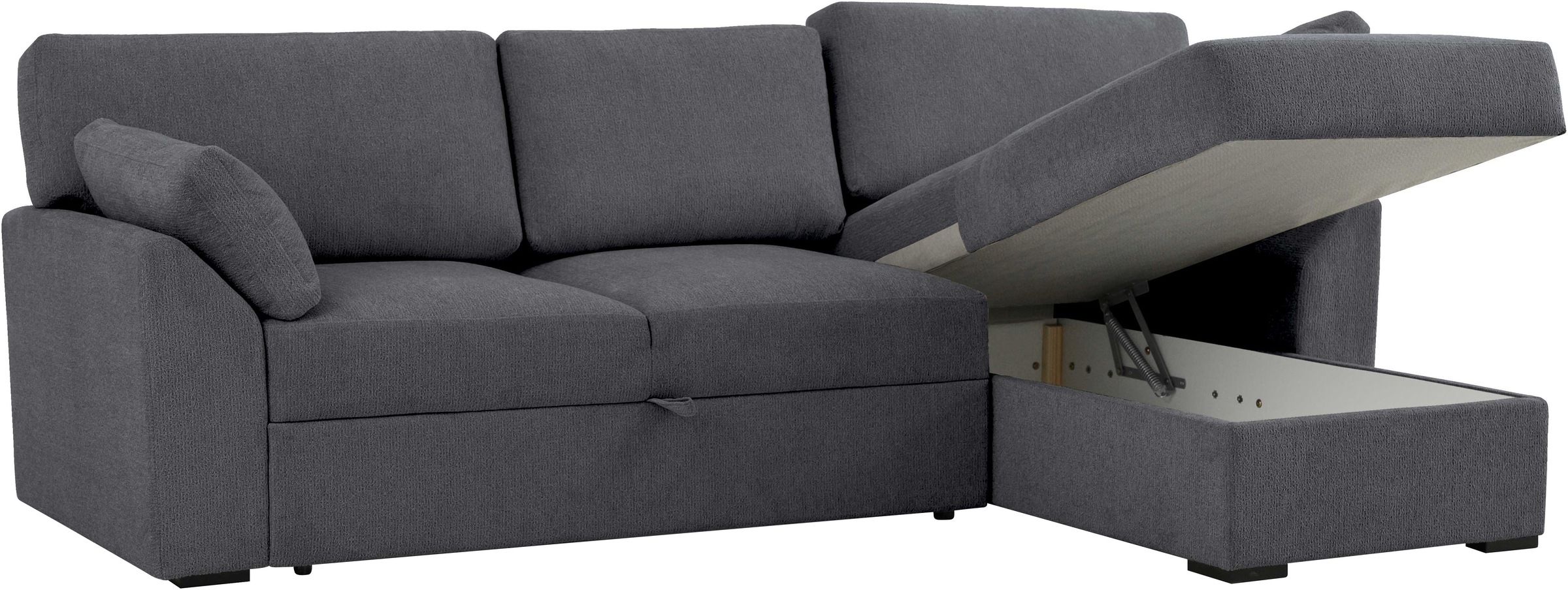 Home affaire Ecksofa »Citry«, Breite 246 cm, Chenille, Bettfunktion, Bettkasten, L-Form