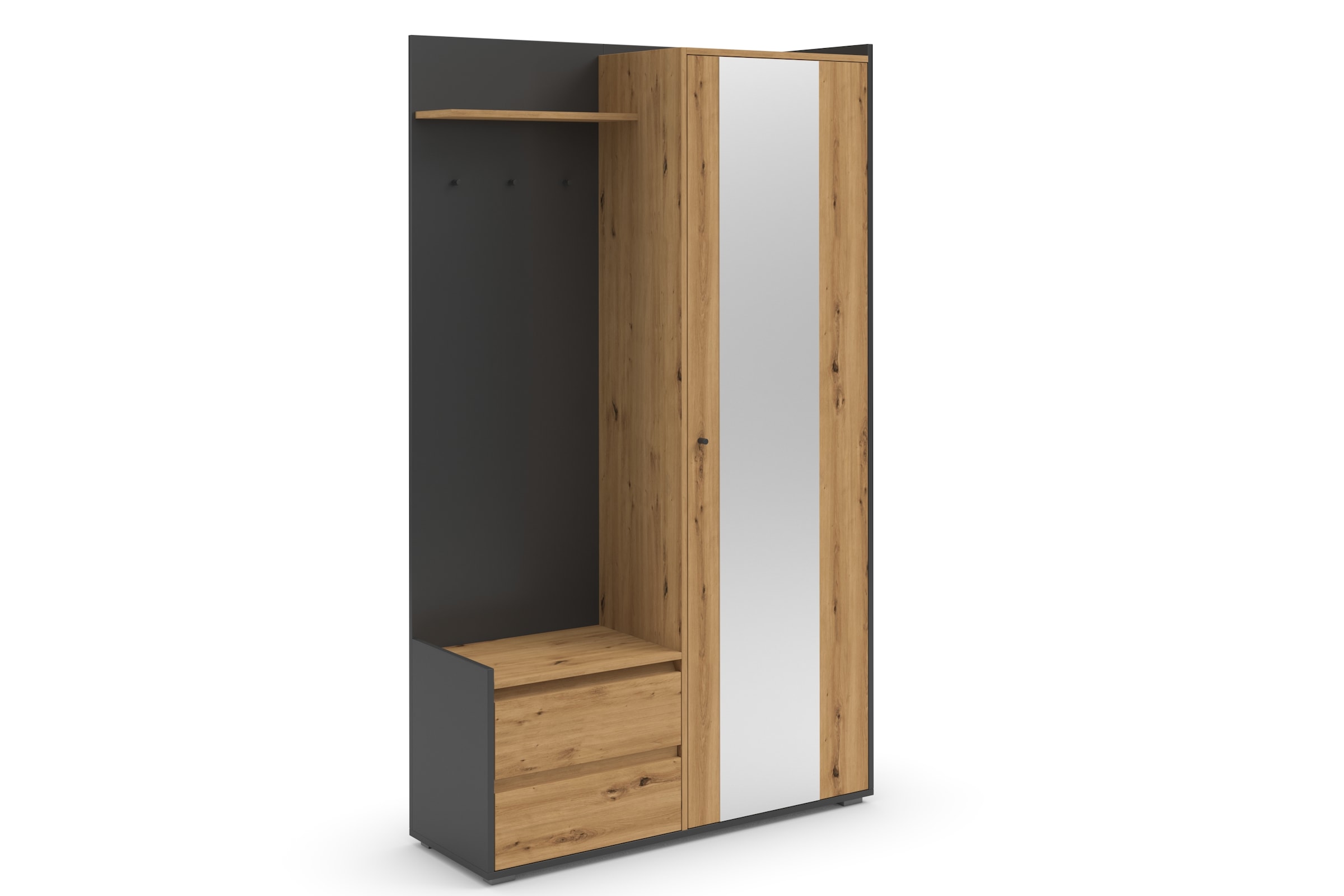 INOSIGN Garderobenschrank »Kosmo«, mit Spiegel Masse 118 x 30 cm, Höhe 190 cm, Breite 110 cm