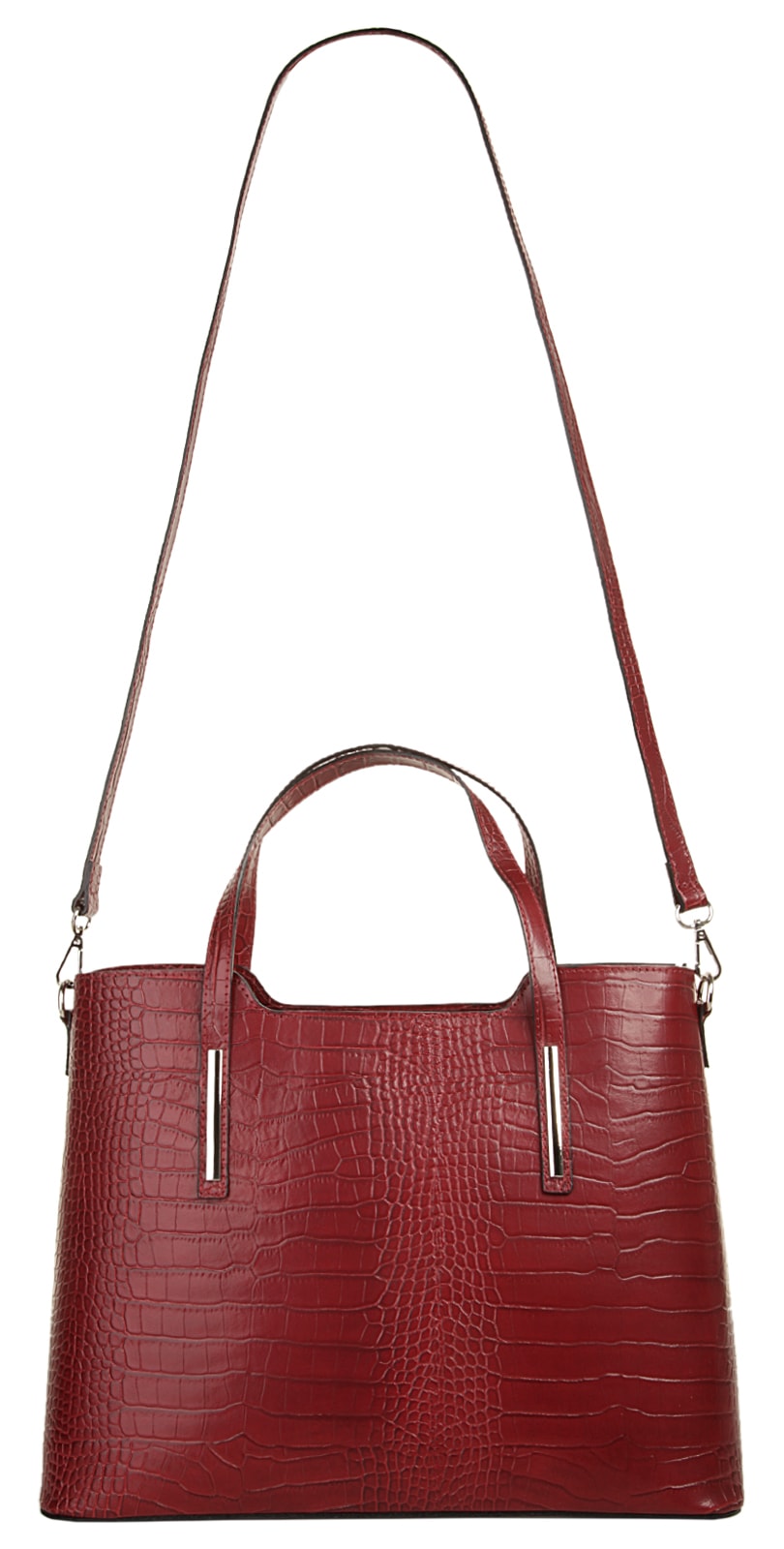Cluty Henkeltasche, echt Leder, Made in Italy