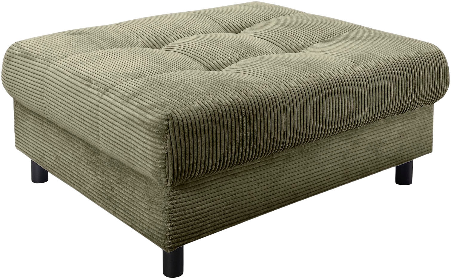 Home affaire Ecksofa »Toni L-Form, B: 215 cm«, mit Hocker & 2 Zierkissen, Federkern