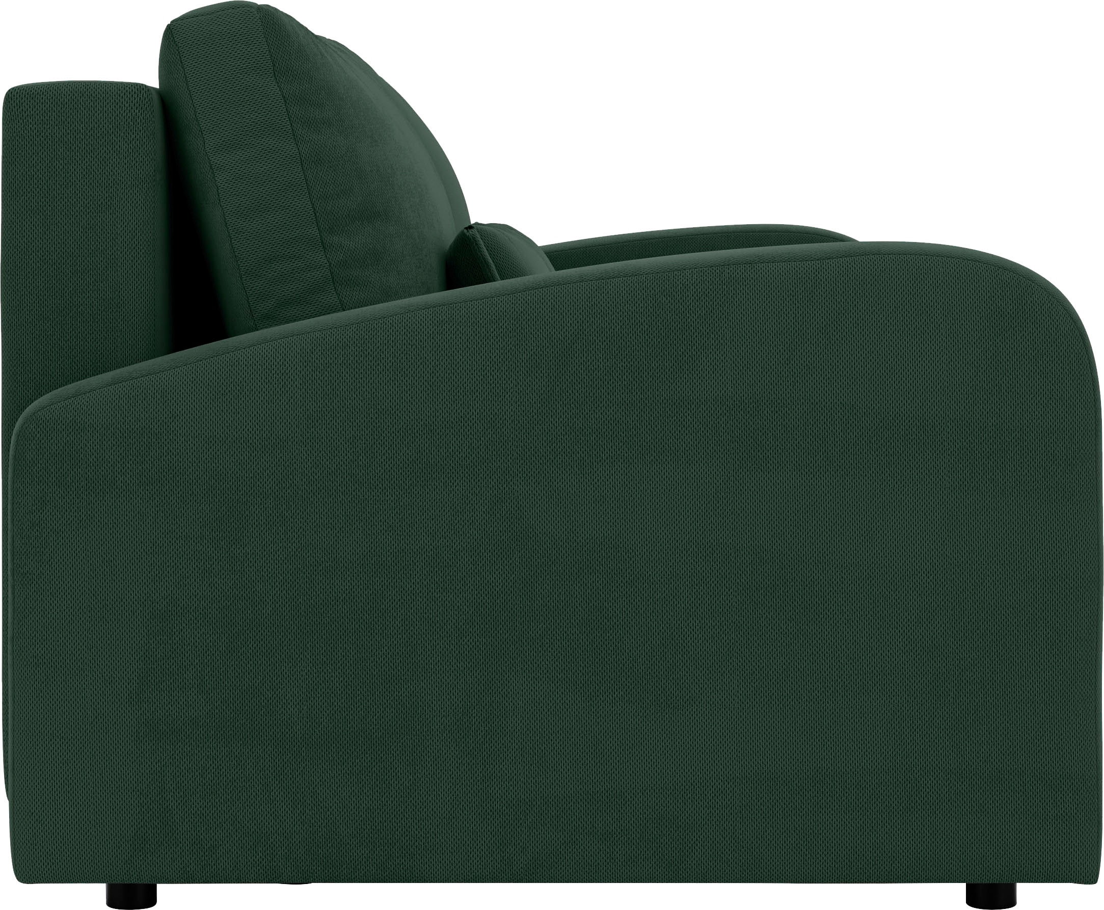 INOSIGN 3-Sitzer »JIGGS wahlweise Schlafsofa mit Bettkasten, Masse B/H/T: 228/96/110 cm«, Sofa mit Wellenunterfederung, enthält 2 Rückenkissen und 2 Zierkissen