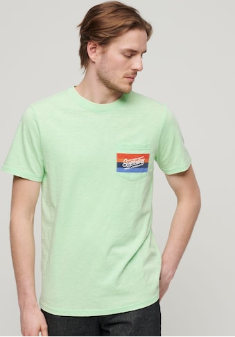 Print-Shirt »SD-CALI STRIPED LOGO T SHIRT«
