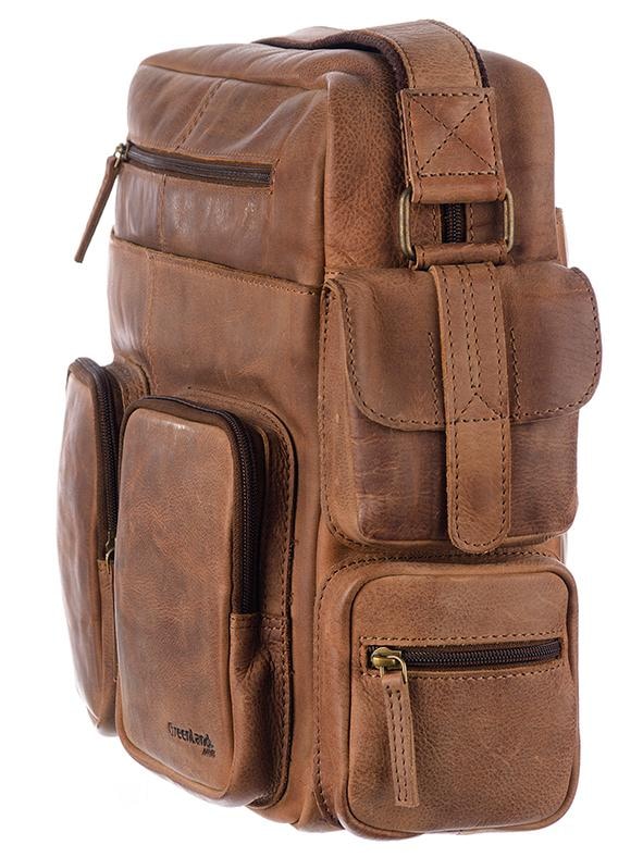 GreenLand Nature Messenger Bag »Montenegro«, aus echtem Leder mit  praktischen Vortaschen online shoppen | Jelmoli-Versand