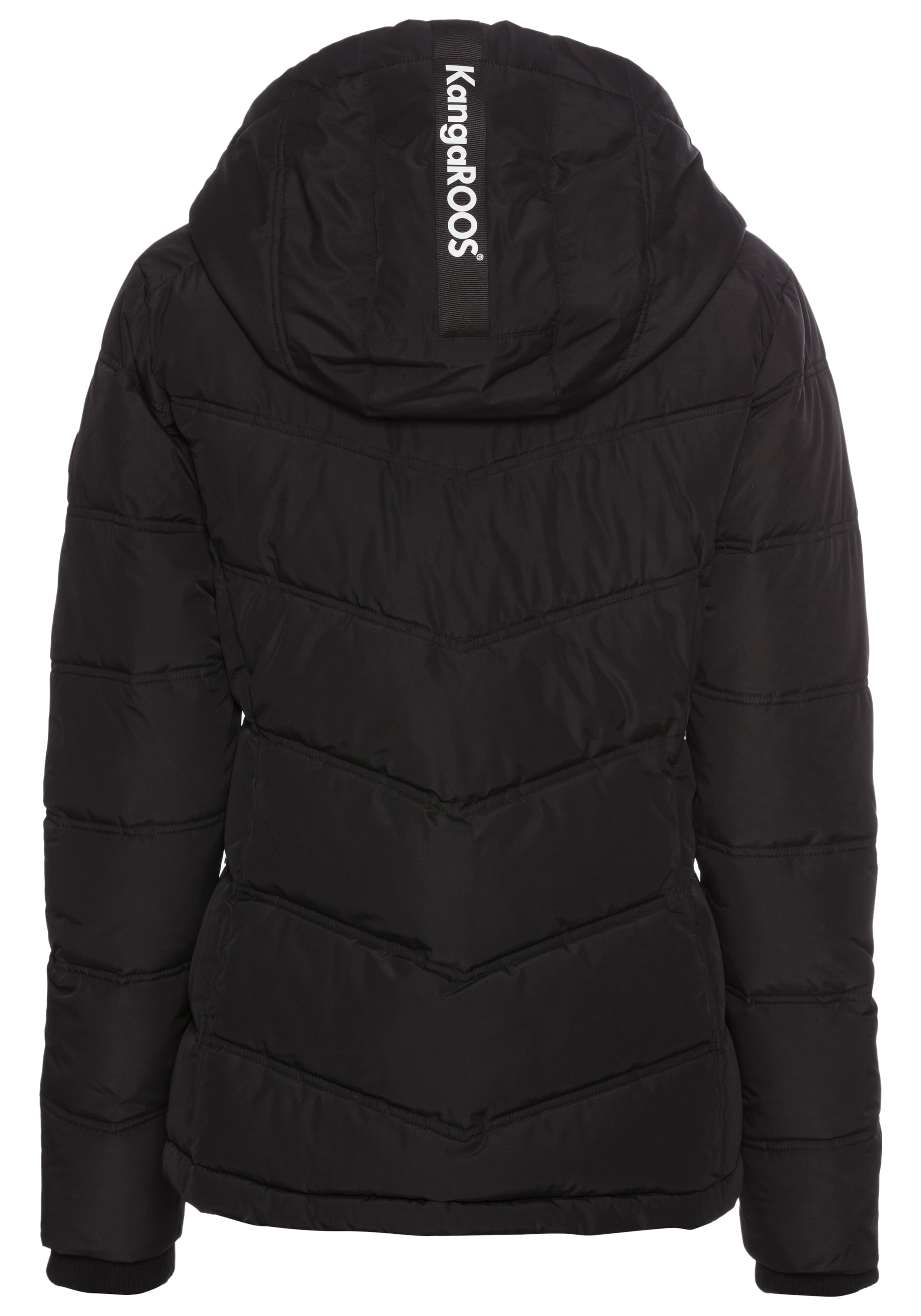 KangaROOS Winterjacke, mit Kapuze, mit Kapuze und Kordelzug, Reissverschlusstaschen und Innentasche