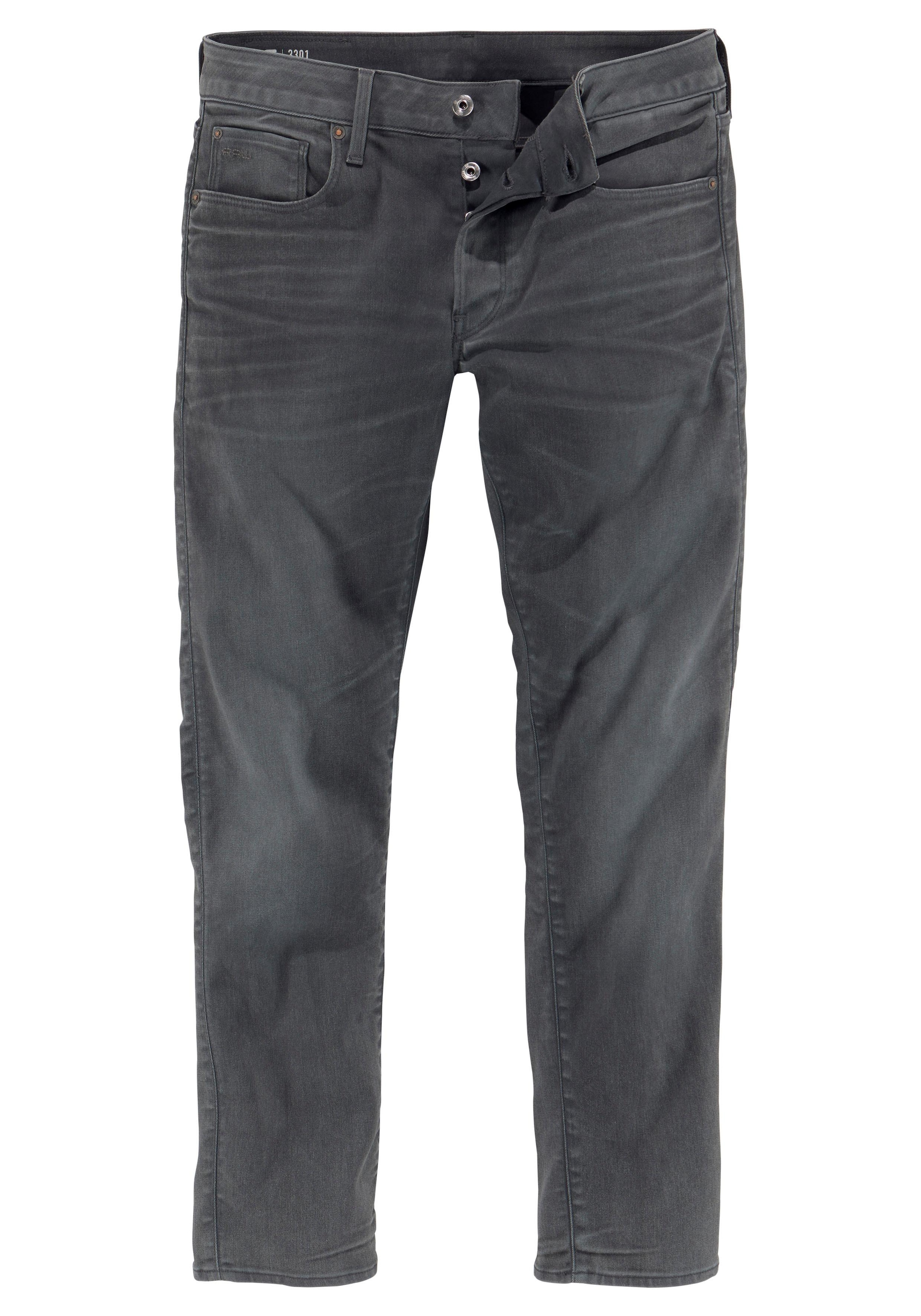 G-STAR Slim-fit-Jeans »3301 Slim«, mit toller Waschung und Elasthan