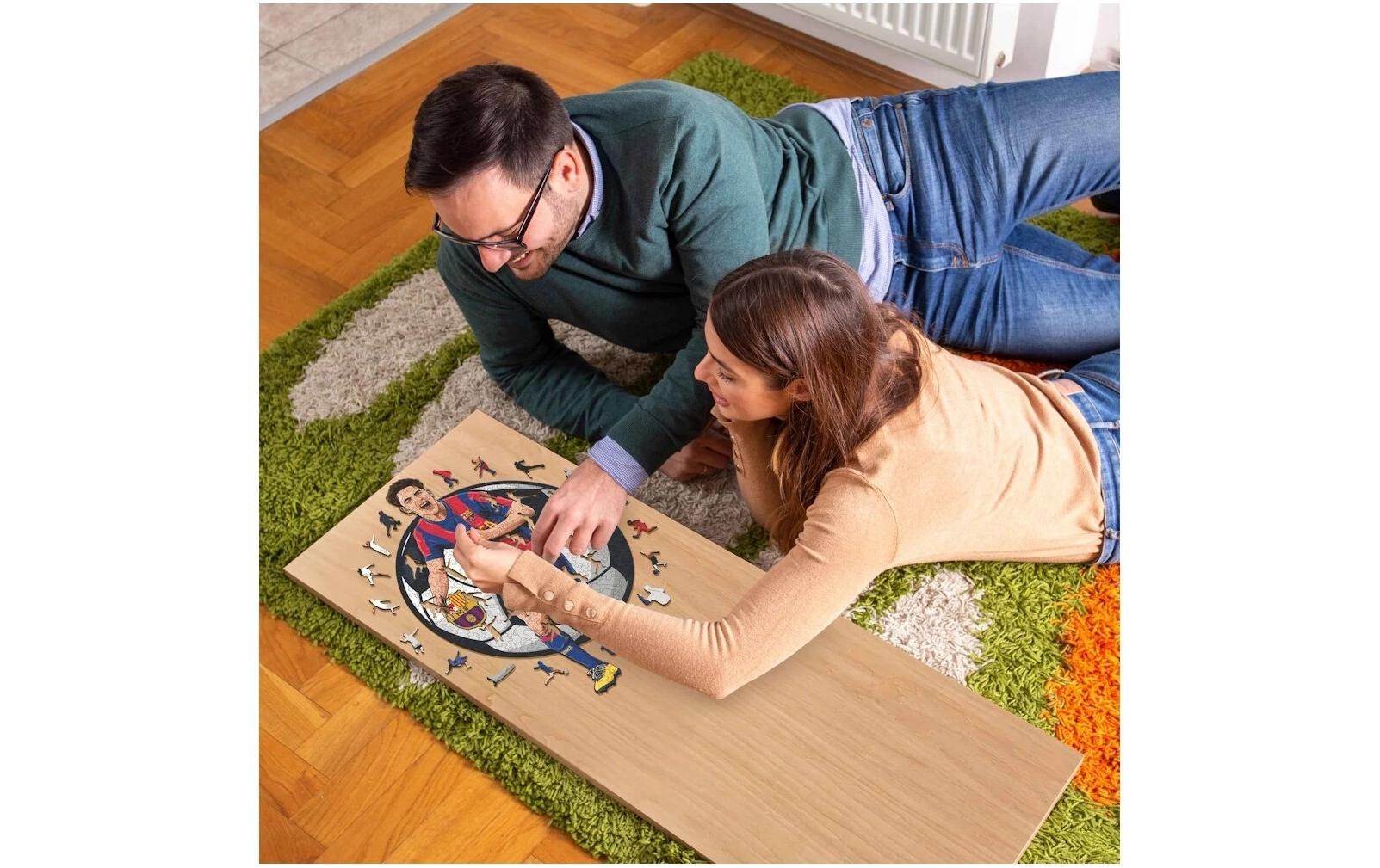 Puzzle »Iconic FC Barcelona – Gavi«, Holzart: Birke (Herkunftsland: China)