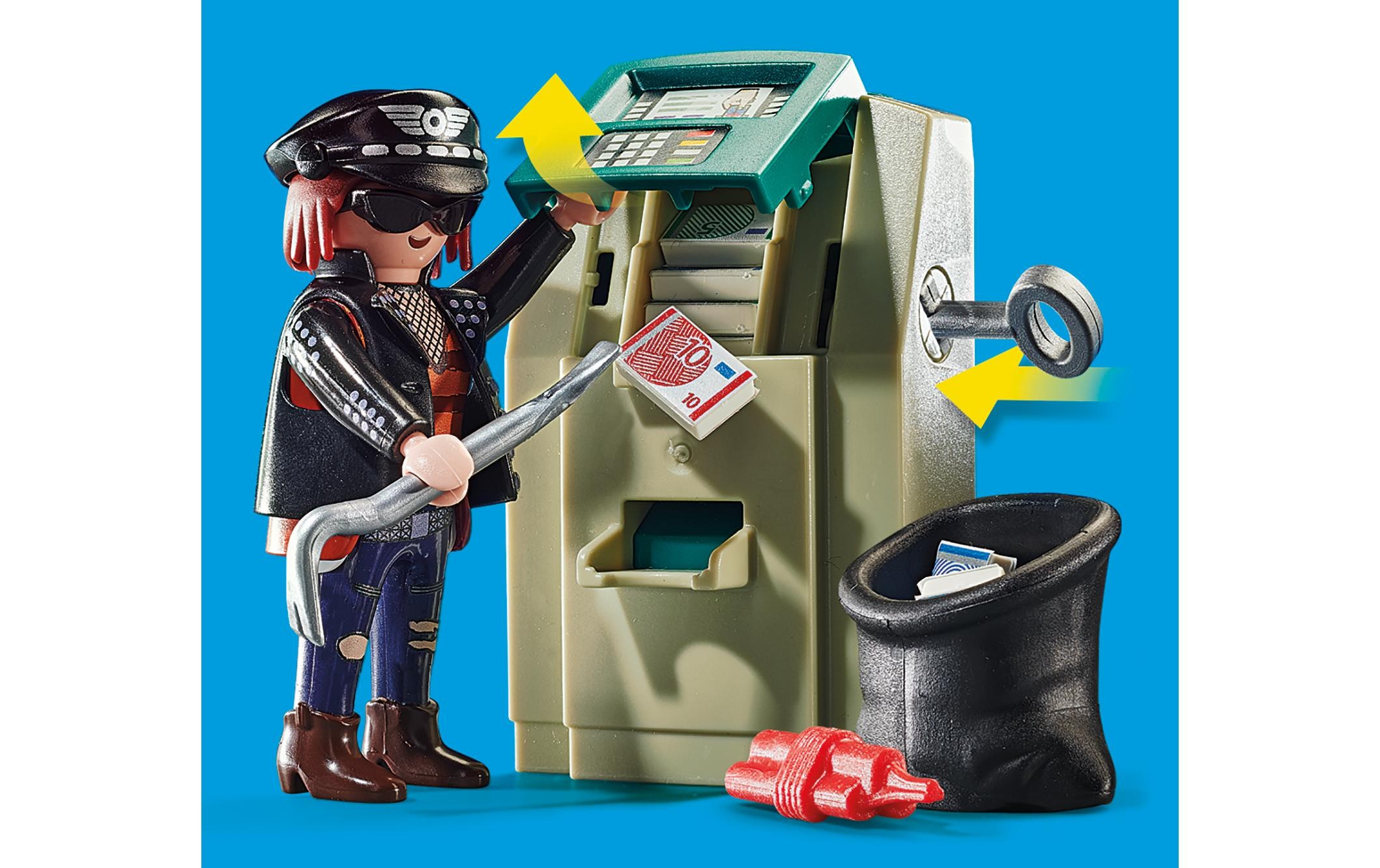 Playmobil® Spielbausteine »City Action Polizei-Motorrad: Verfolgung 70572«, (32 St.)