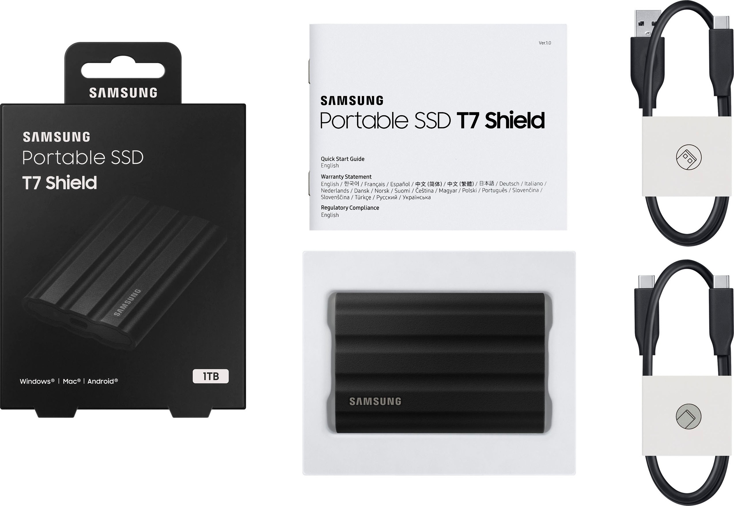 Samsung externe SSD »T7 Shield«, Anschluss USB-C