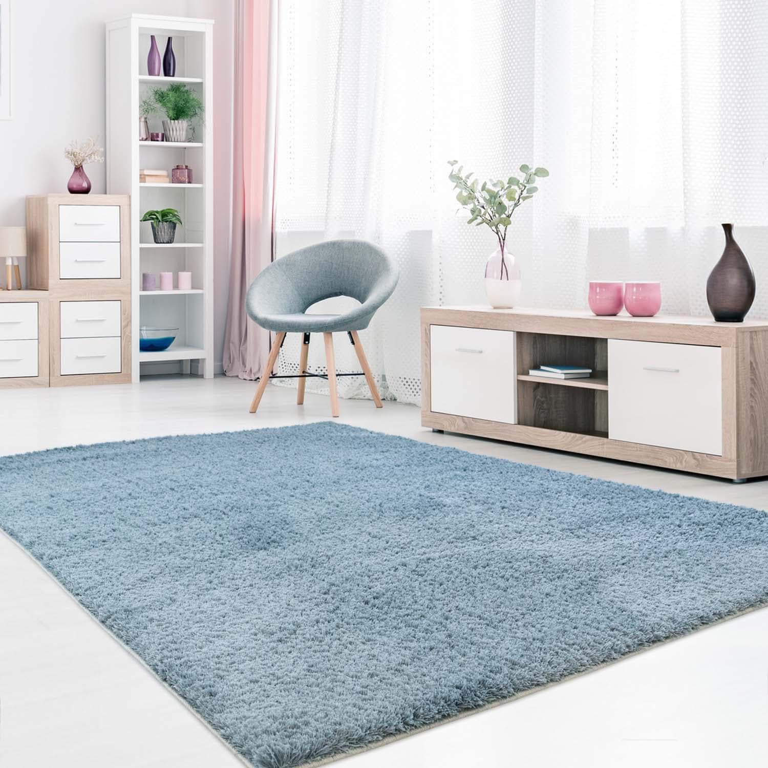 Carpet City Teppich »Softshine 2236«, rechteckig, 14 mm Höhe, Läufer, Hochflor, besonders weich, robust, Uni, Wohnzimmer