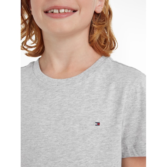 ❤ Tommy Hilfiger Rundhalsshirt »BOYS BASIC CN KNIT S/S«, mit Tommy Hilfiger  Logo-Flag entdecken im Jelmoli-Online Shop
