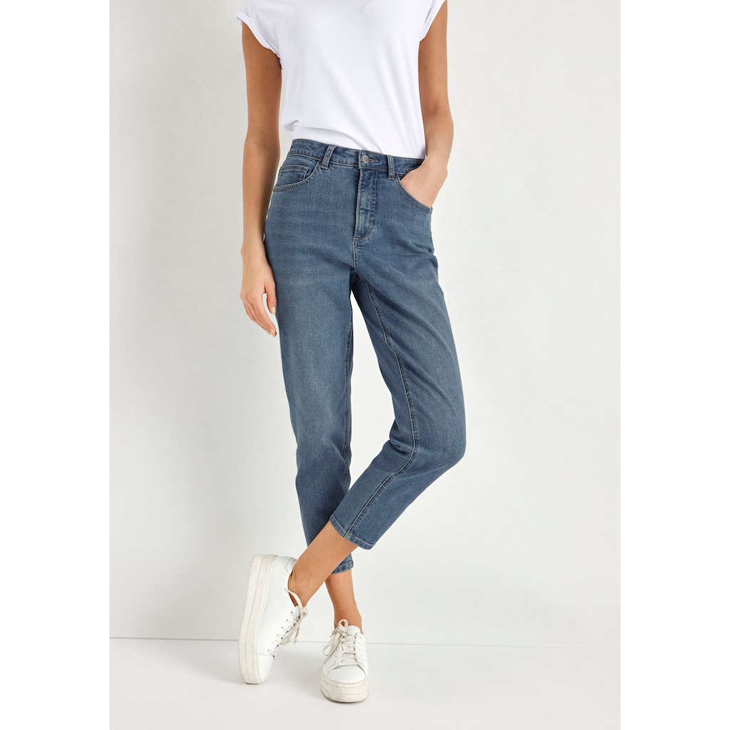 HECHTER PARIS Mom-Jeans, mit dezentem Used-Look