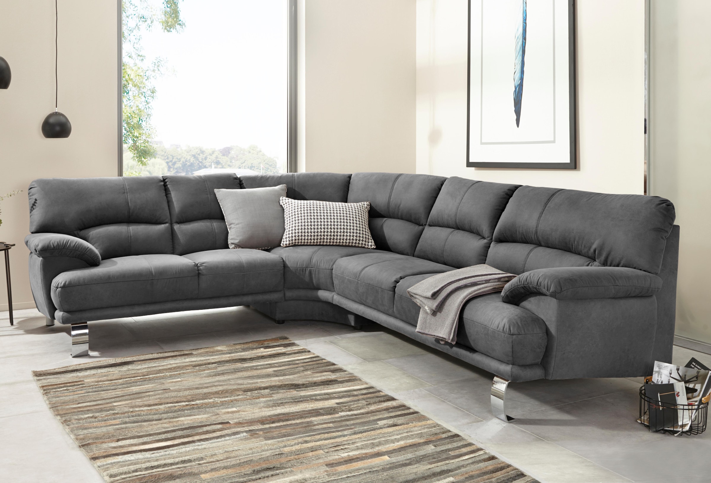 TRENDMANUFAKTUR Ecksofa »Cecilia II, L-Form«