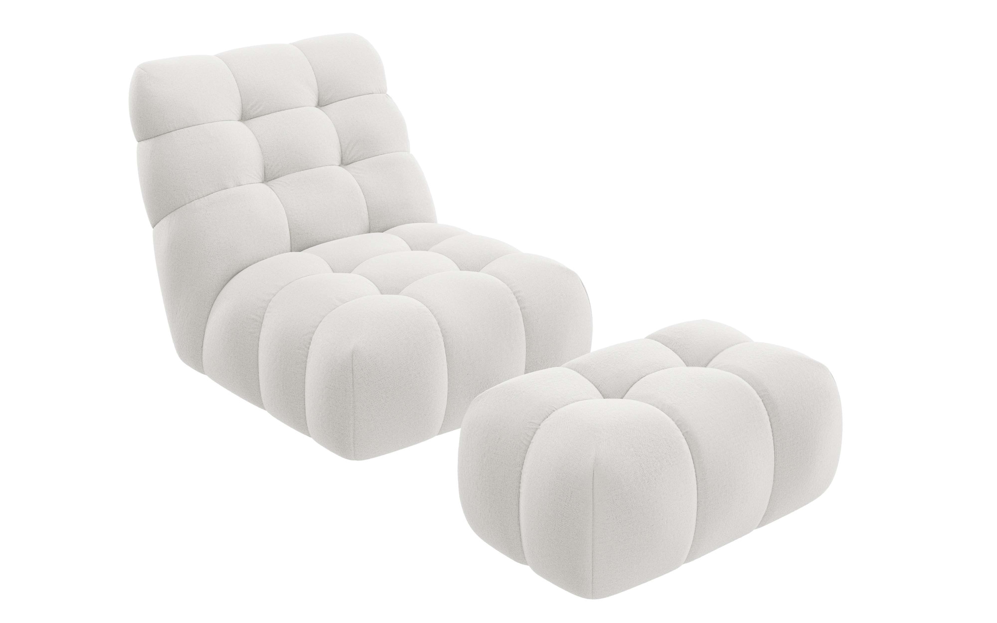 Home affaire XXL-Sessel »AURELIAN Loveseat XXL mit Hocker im Set, Lese-Sessel, Relaxsessel,«, mit Wellenunterfederung, Struktur fein, Struktur grob, Velours