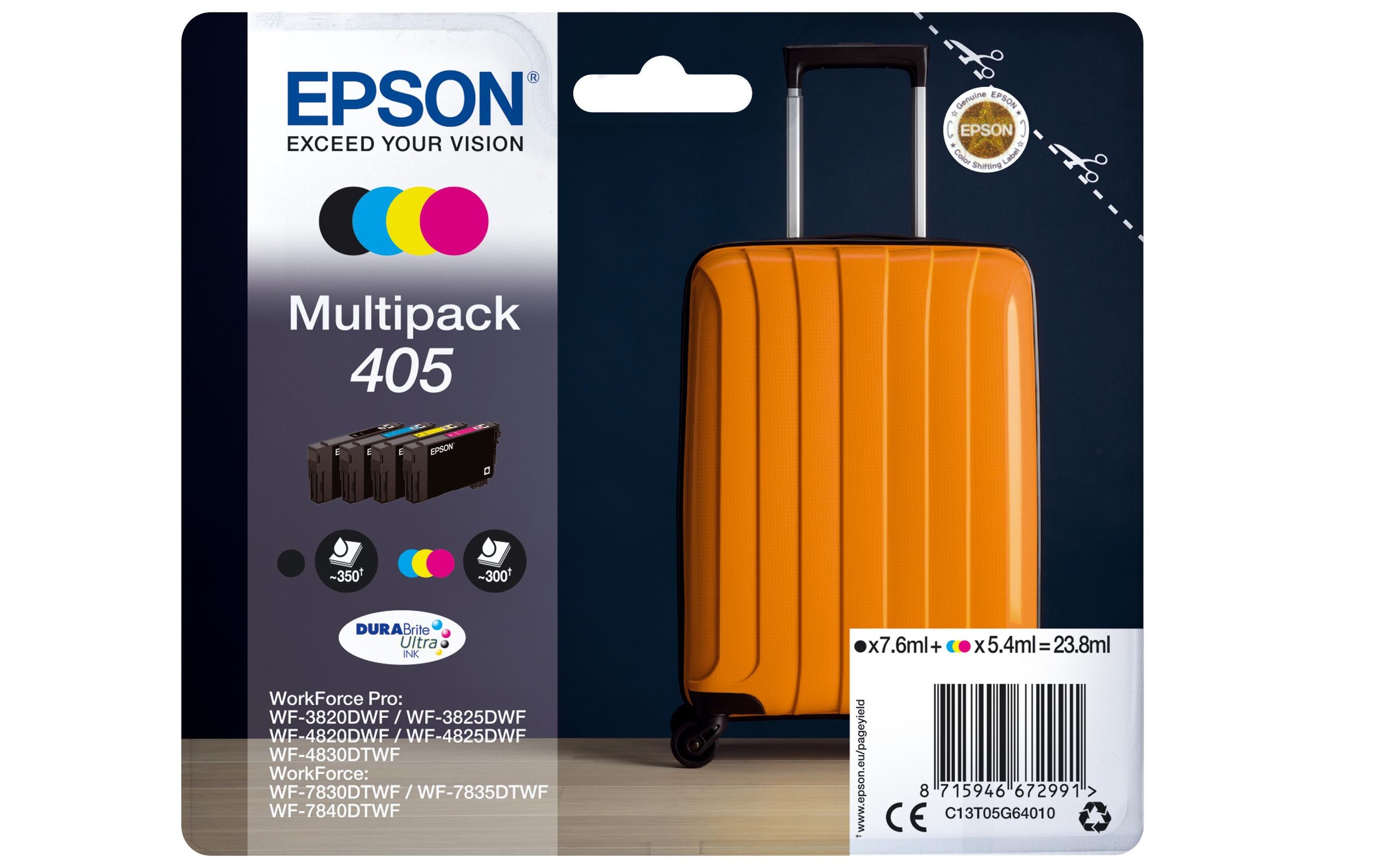 Epson Tintenpatrone »Nr. 405 / C13T05G64010 BK, C, M, Y«