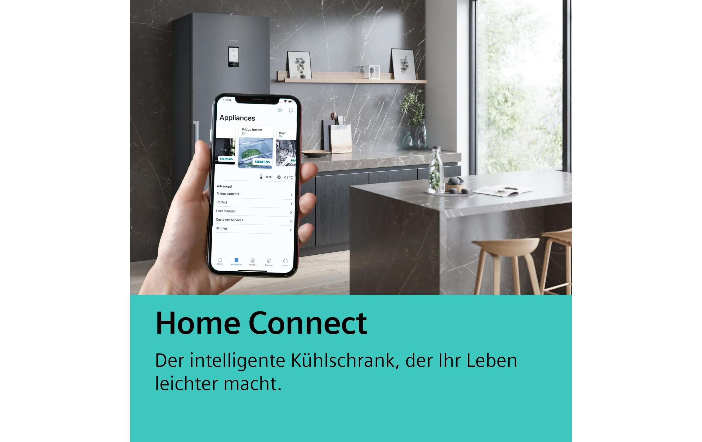 SIEMENS Einbaukühlschrank »KU21RADE0 Rechts/Wechselbar«