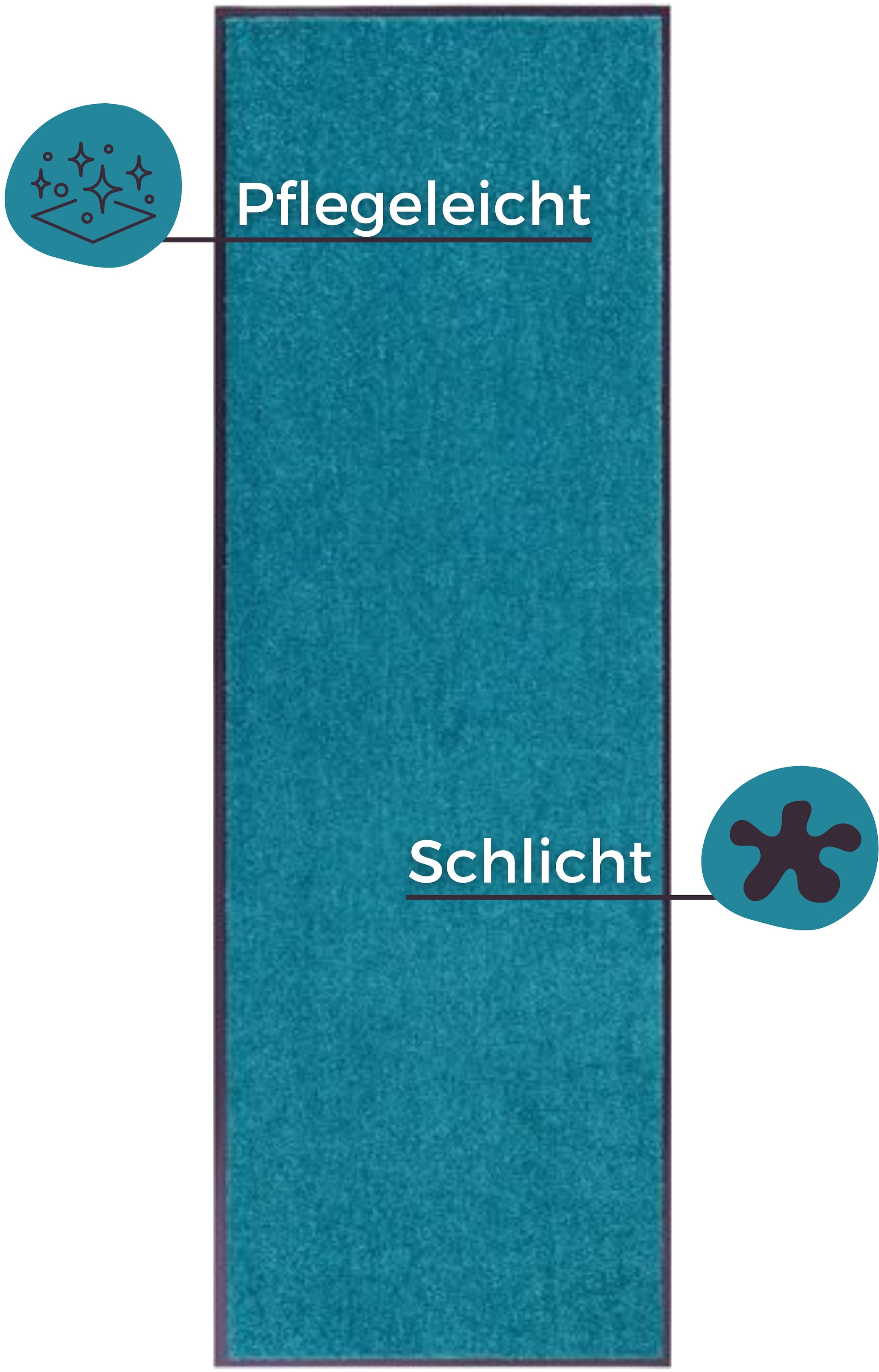 my home Fussmatte »Clean & Walk«, rechteckig, 7 mm Höhe, Schmutzfangmatte, Türmatte, In- und Outdoor, Teppich, Läufer, waschbar