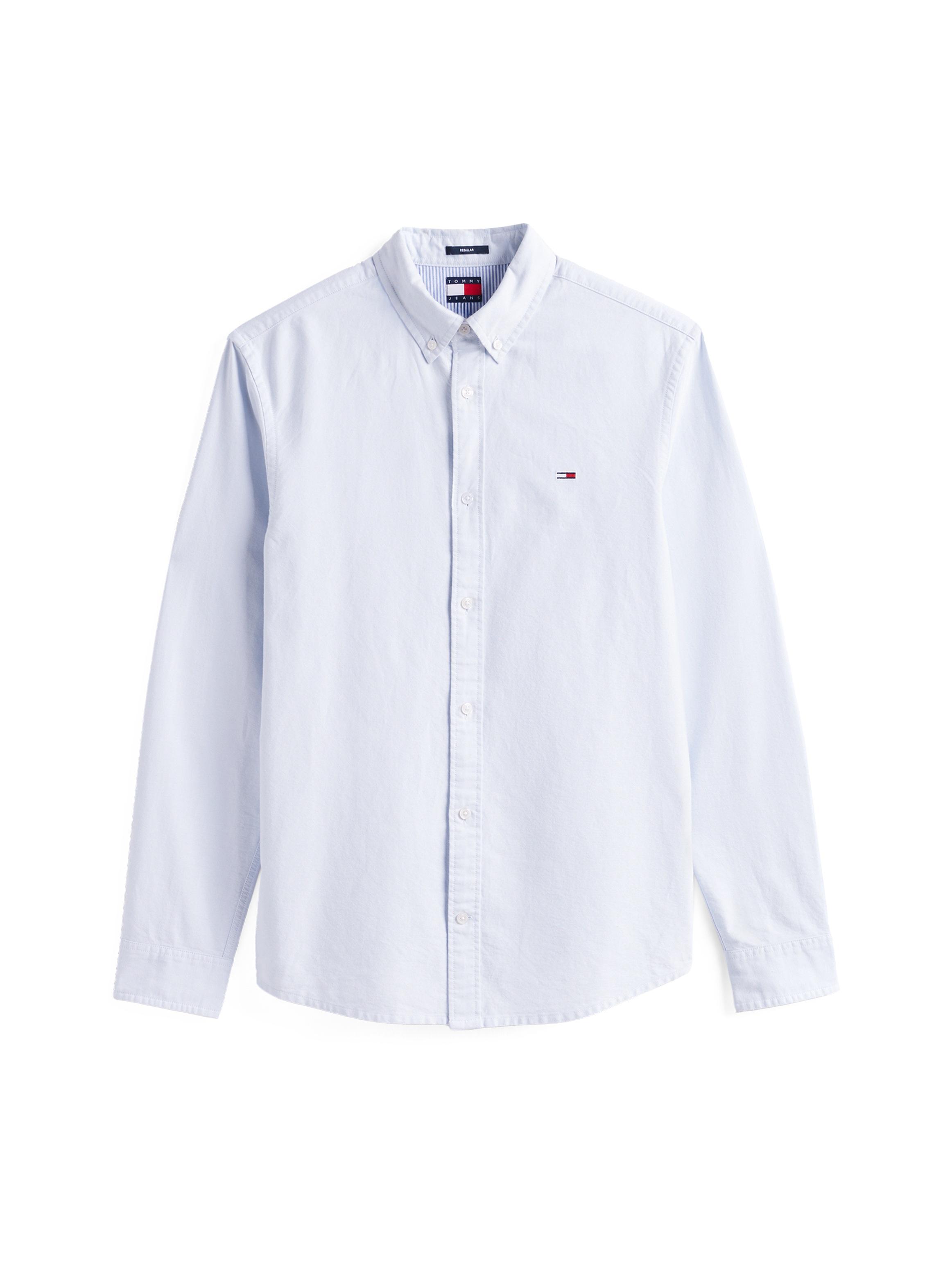 Tommy Jeans Langarmhemd »TJM REG OXFORD SHIRT EXT«, Mit Rundhalsausschnitt