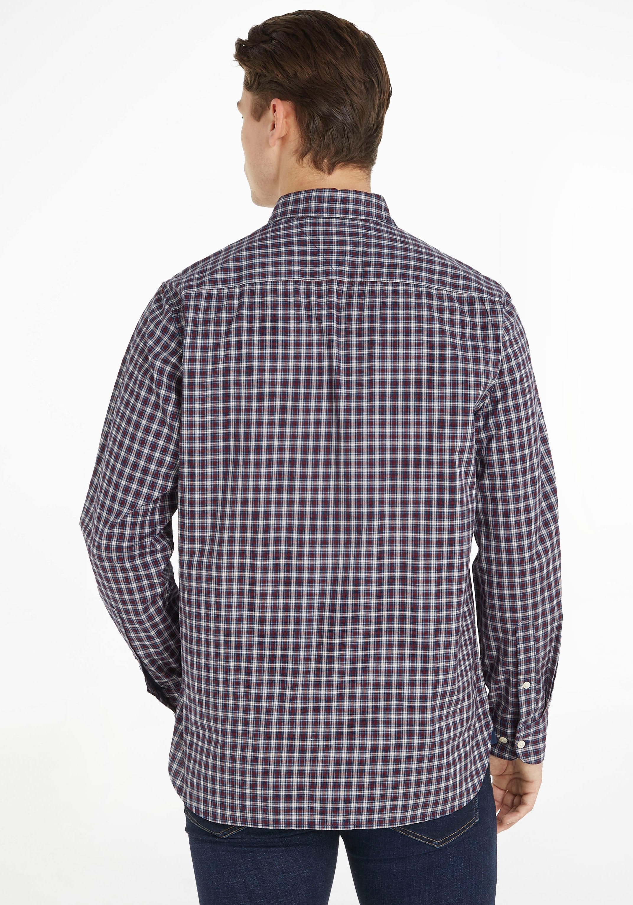 Tommy Hilfiger Karohemd »NAT. SOFT FLEX MINI TARTAN RF«