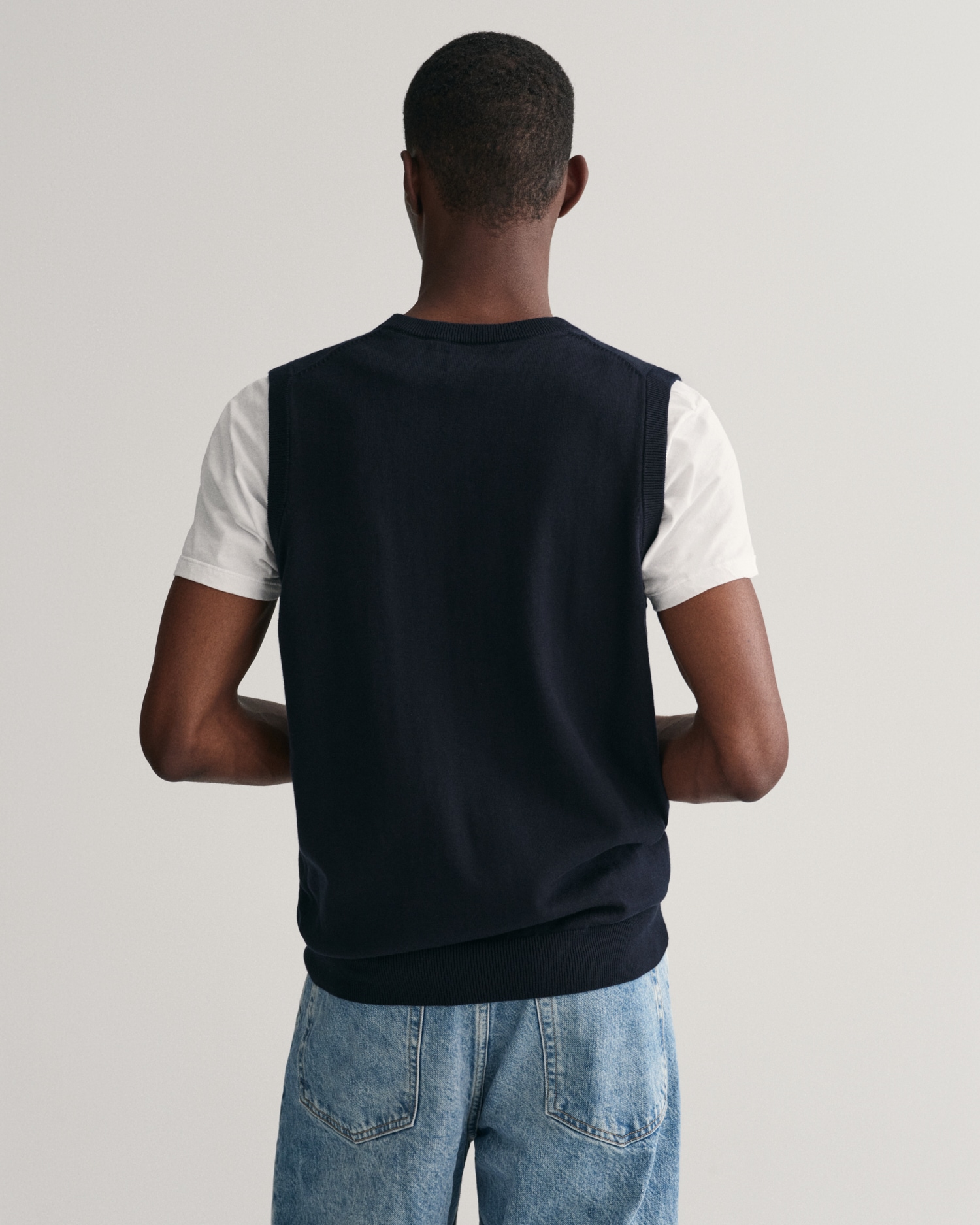 Gant Pullunder »CLASSIC COTTON SLIPOVER«, Premium Pullunder aus weicher 100% Baumwolle, Ärmellos