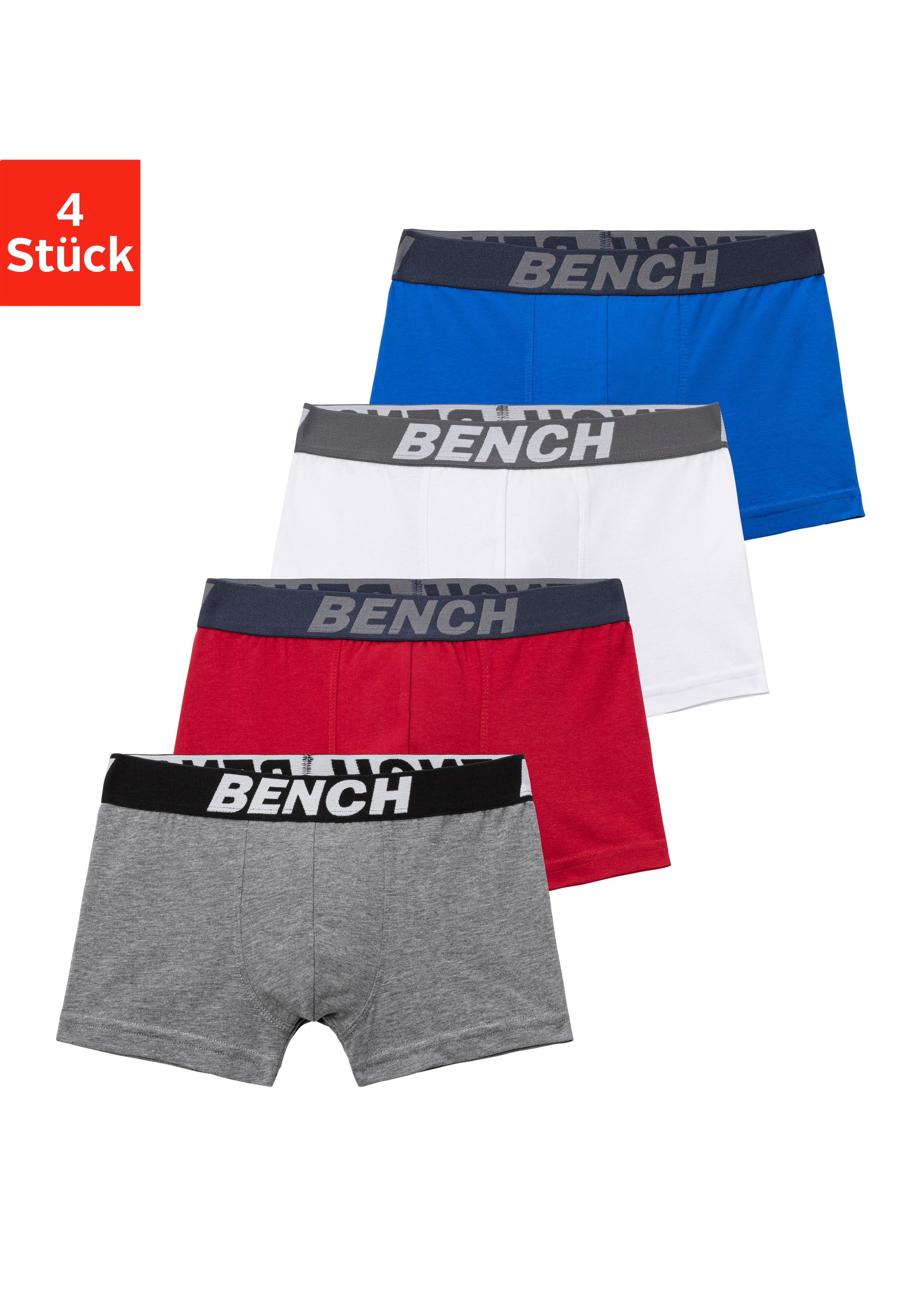Bench. Boxer, (Packung, 4 St.), für Jungen mit Bench Schriftzug im Bund kaufen