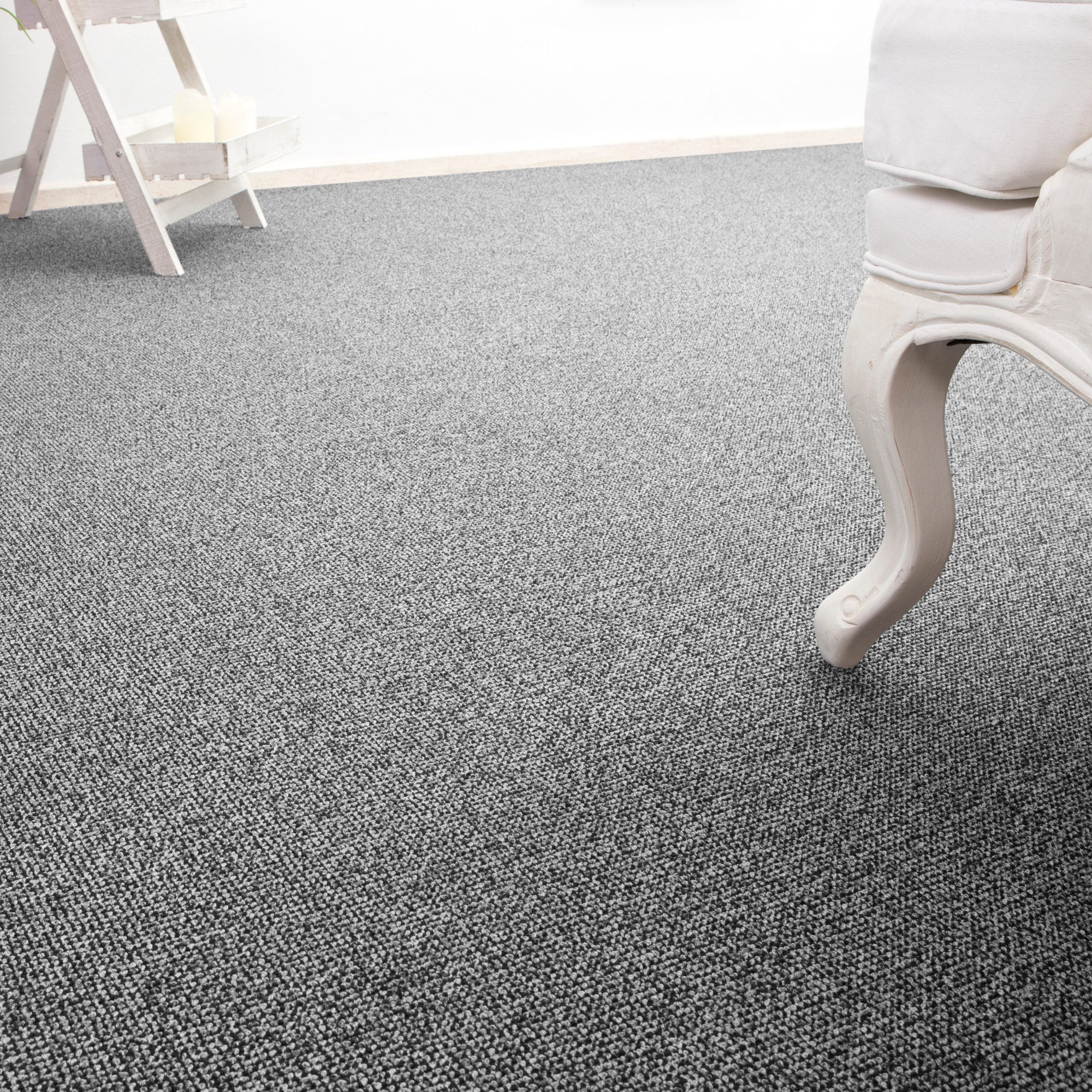 Andiamo Teppichboden "Carlos, Feinschlinge, Made in Netherlands" rechteckig 6,5 mm Höhe melierte Optik, Breite 400 cm oder 500 cm, strapazierfähig