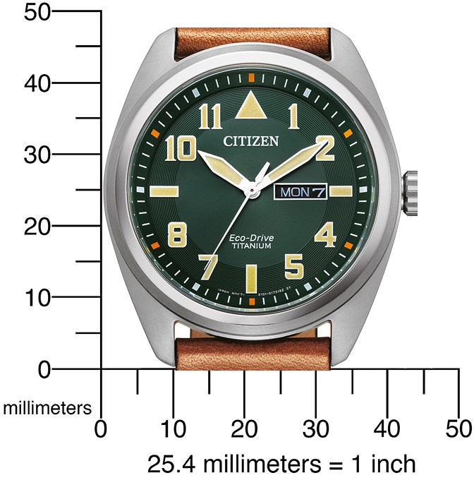 Citizen Solaruhr, Armbanduhr, Herrenuhr, Titan, Datum, Lederarmband