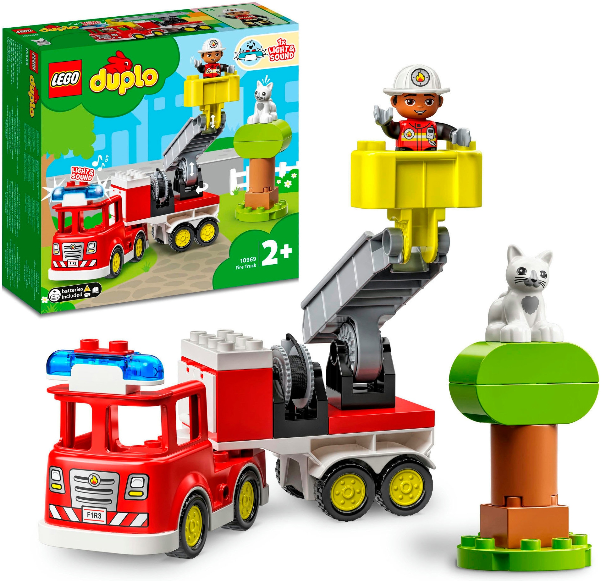 Konstruktionsspielsteine »Feuerwehrauto (10969), LEGO® DUPLO«, (21 St.), mit Sirene...