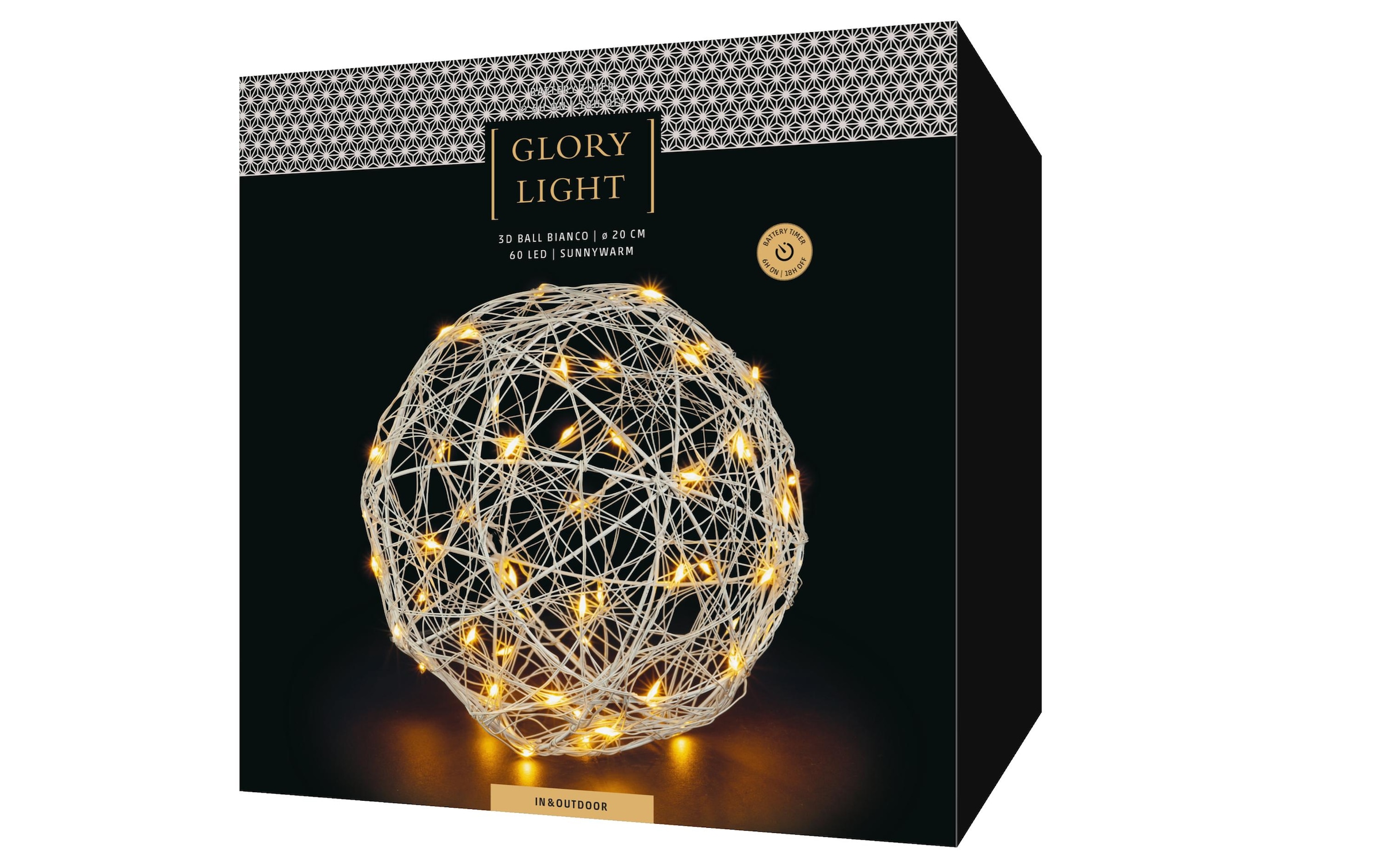 STT LED Dekolicht »Tischdeko 3D Ball Bianco M,«