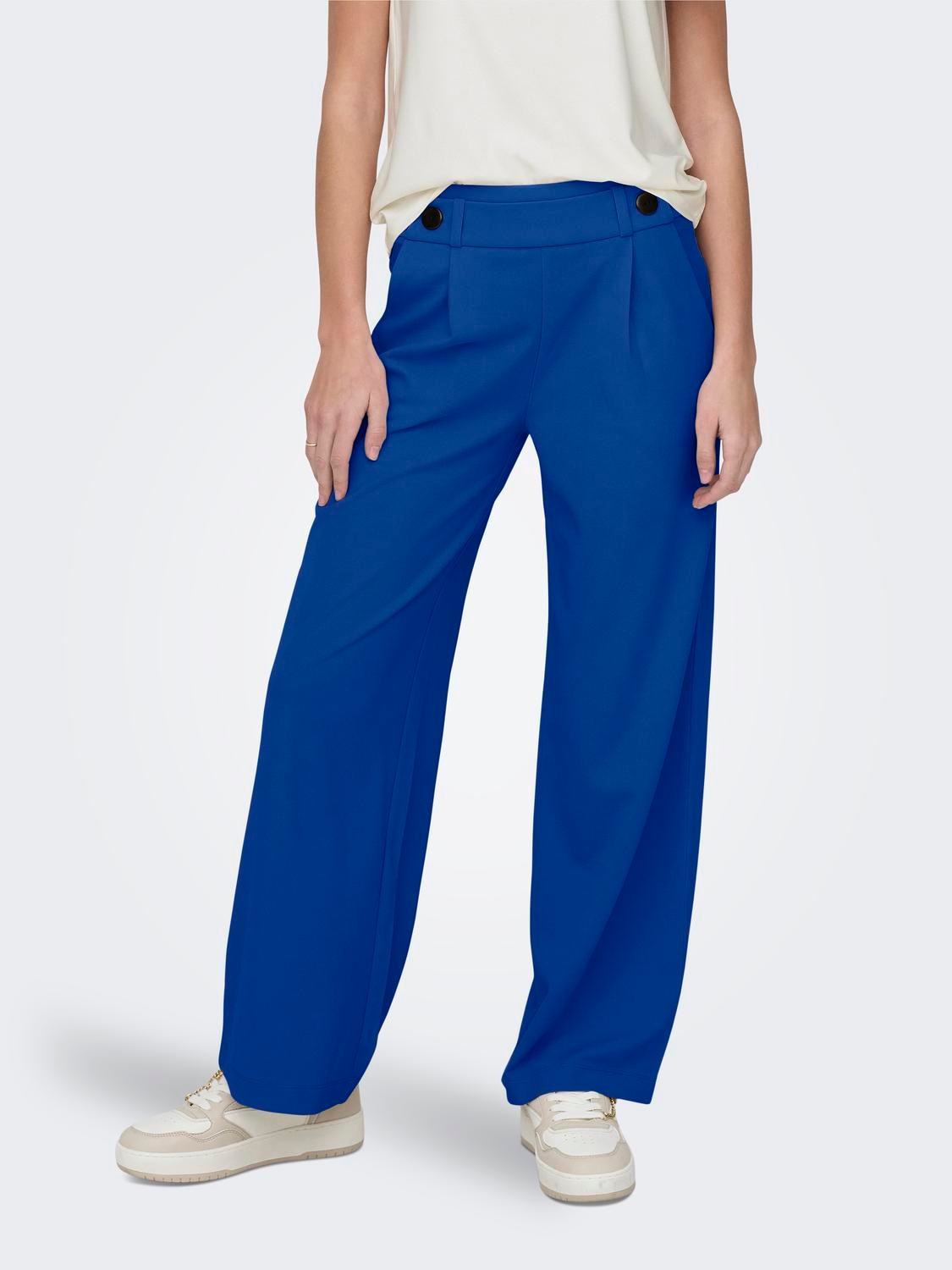 JDY Jerseyhose »JDYGEGGO NEW LONG PANT JRS NOOS« mit dekorativem Riegel vorne am Bund