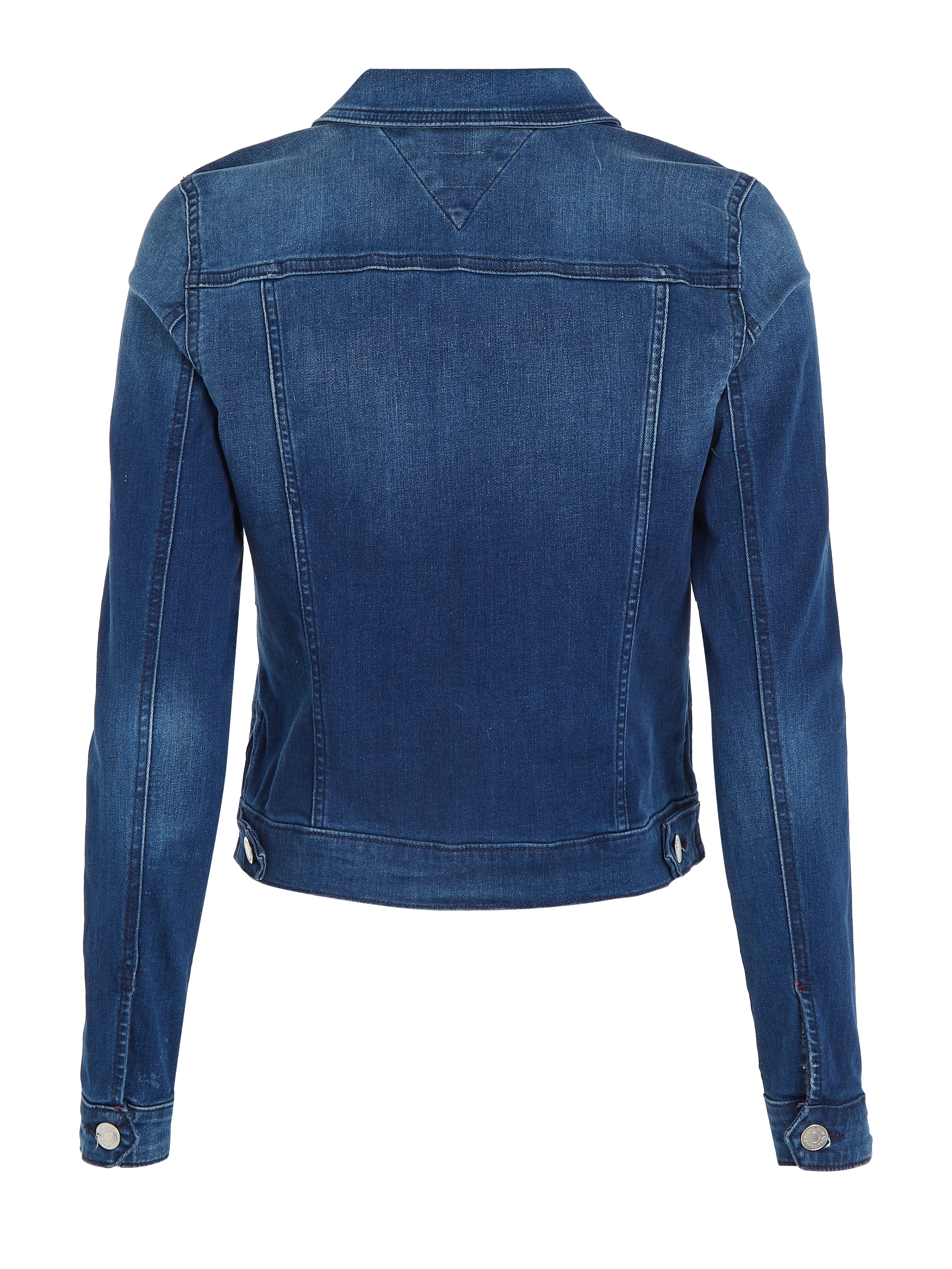 Tommy Jeans Jeansjacke »VIVIANNE SLIM TRUCKER NNMBS«, mit Tommy Jeans Branding Knöpfen & Logo-Flag